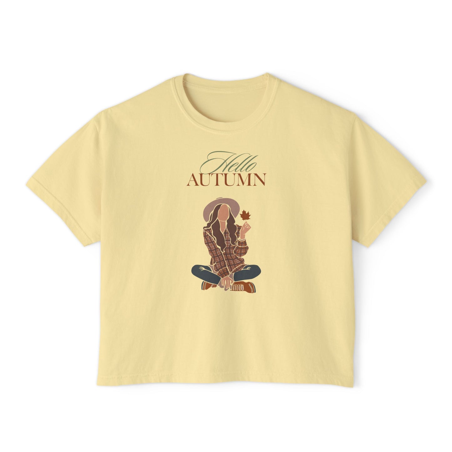 Hello Autumn- Boxy Tee