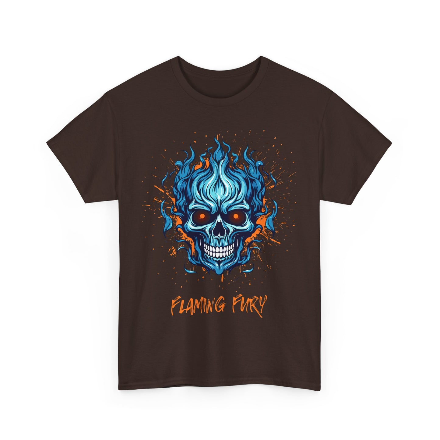 Flaming - Men Heavy Cotton Tee (Express Delivery available)