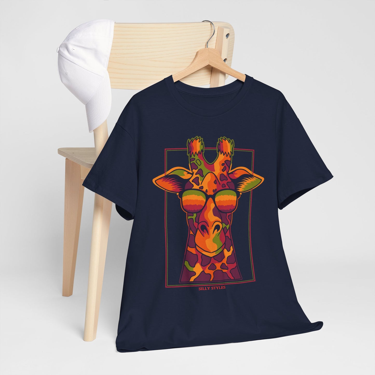 Giraffe - Heavy Cotton Tee (Express Delivery available)