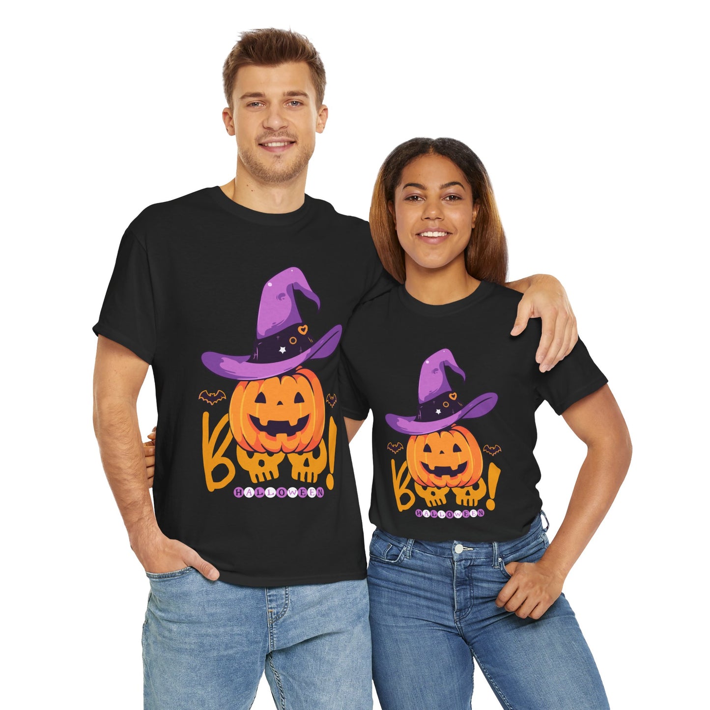 Halloween -Unisex Heavy Cotton Tee (Express Delivery available)