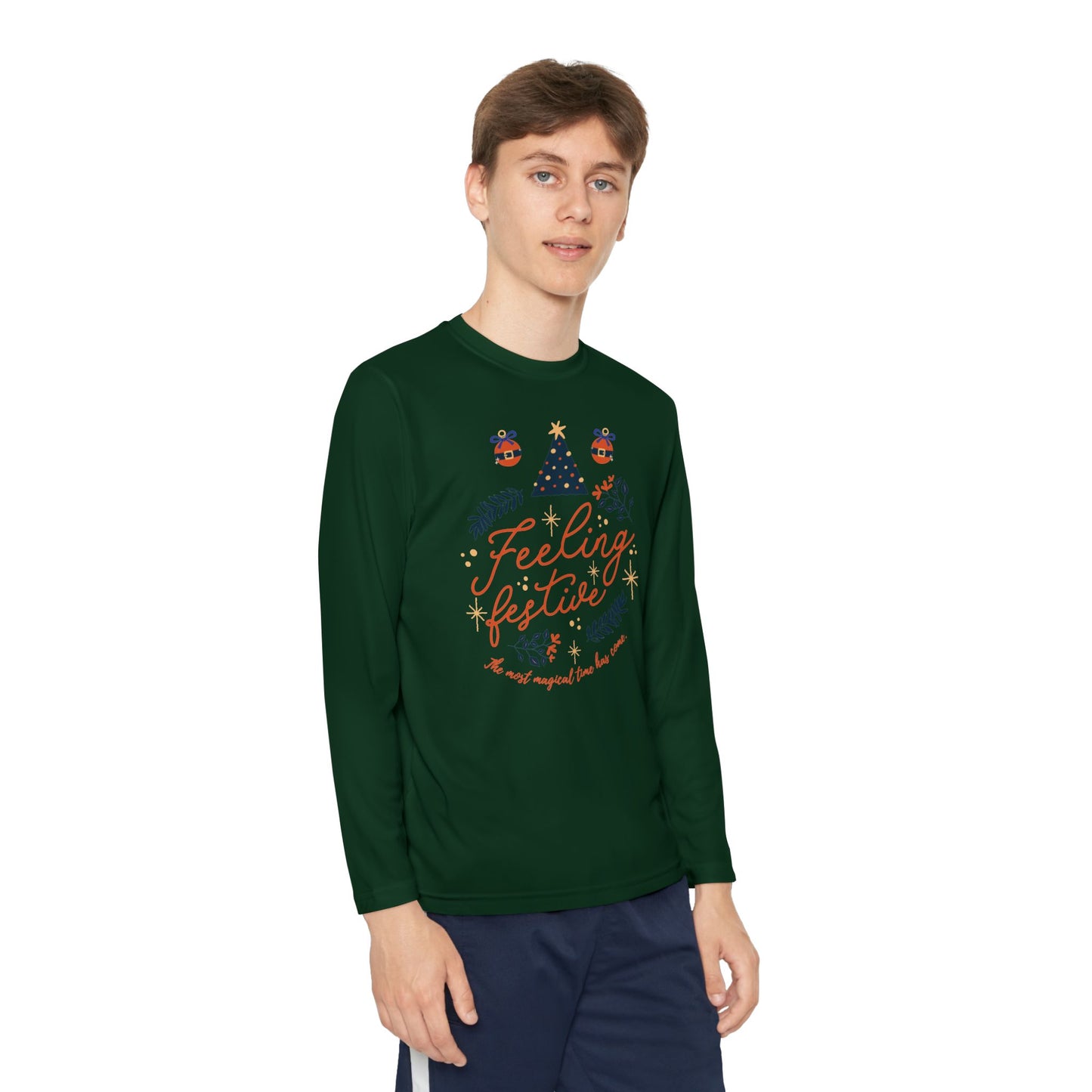 Christmas - Youth Long Sleeve Competitor Tee