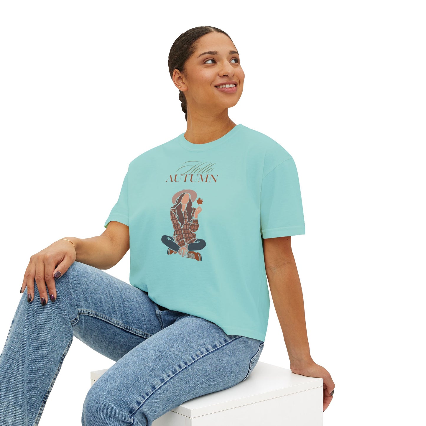Hello Autumn- Boxy Tee