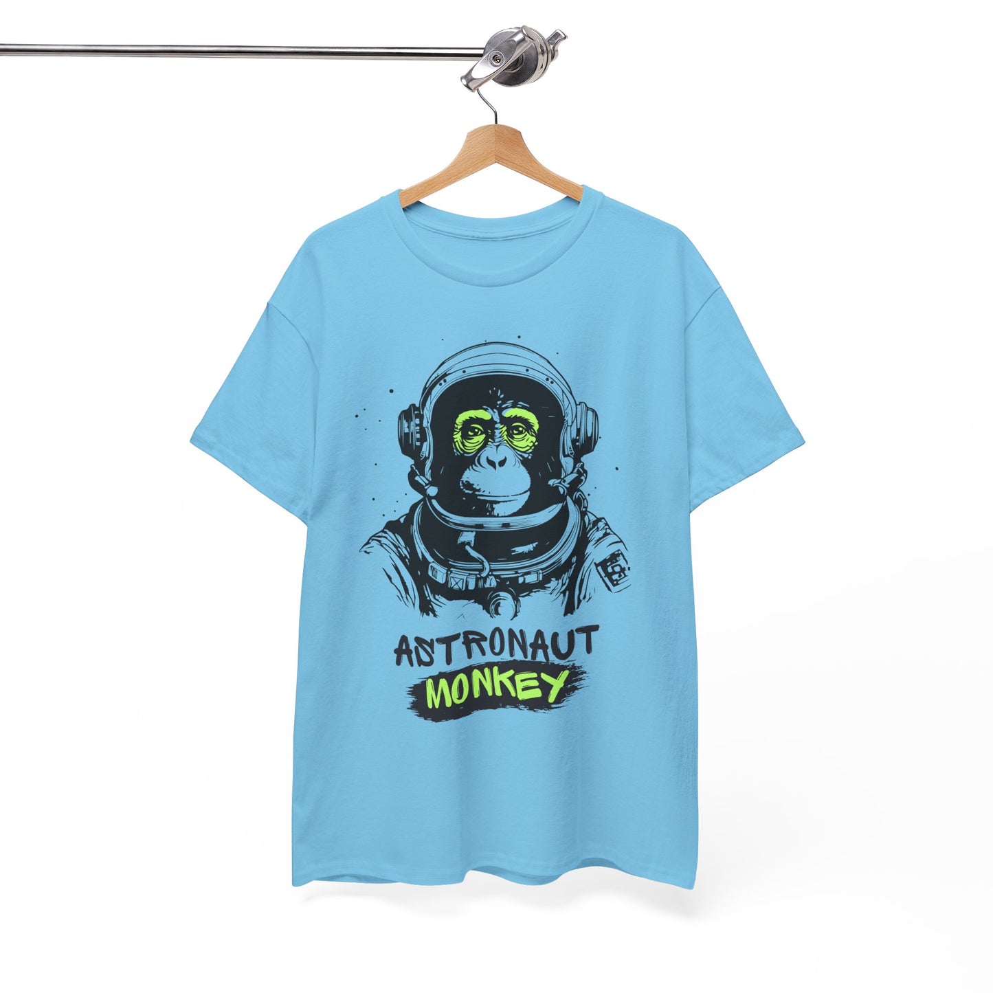 Astronaut Monkey - Unisex Heavy Cotton Tee