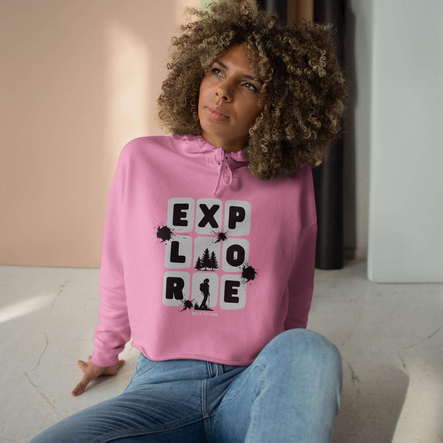 Explore - Crop Hoodie