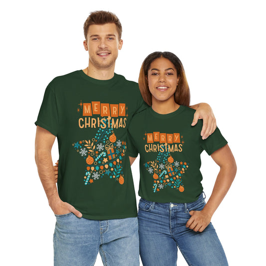 Merry Christmas - Unisex Heavy Cotton Tee (Express Delivery available)