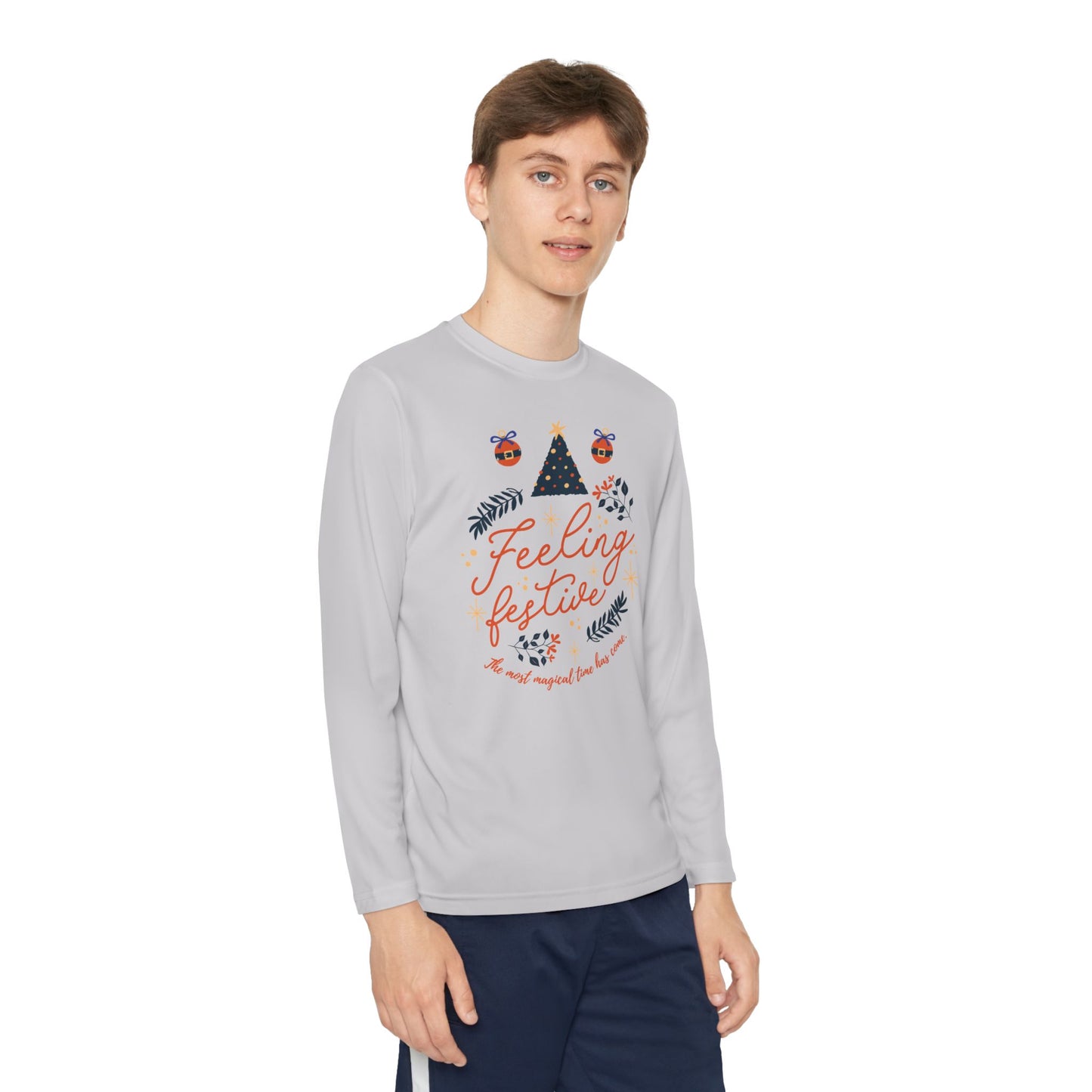 Christmas - Youth Long Sleeve Competitor Tee