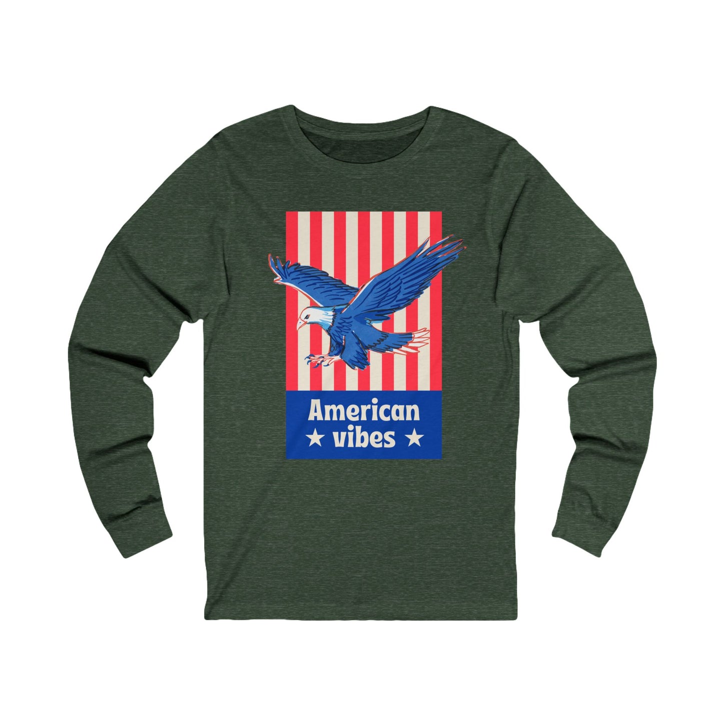 American - Unisex Jersey Long Sleeve Tee