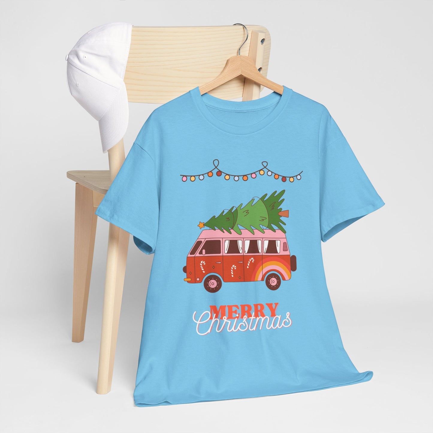 Merry Christmas - Heavy Cotton Tee (Express Delivery available)