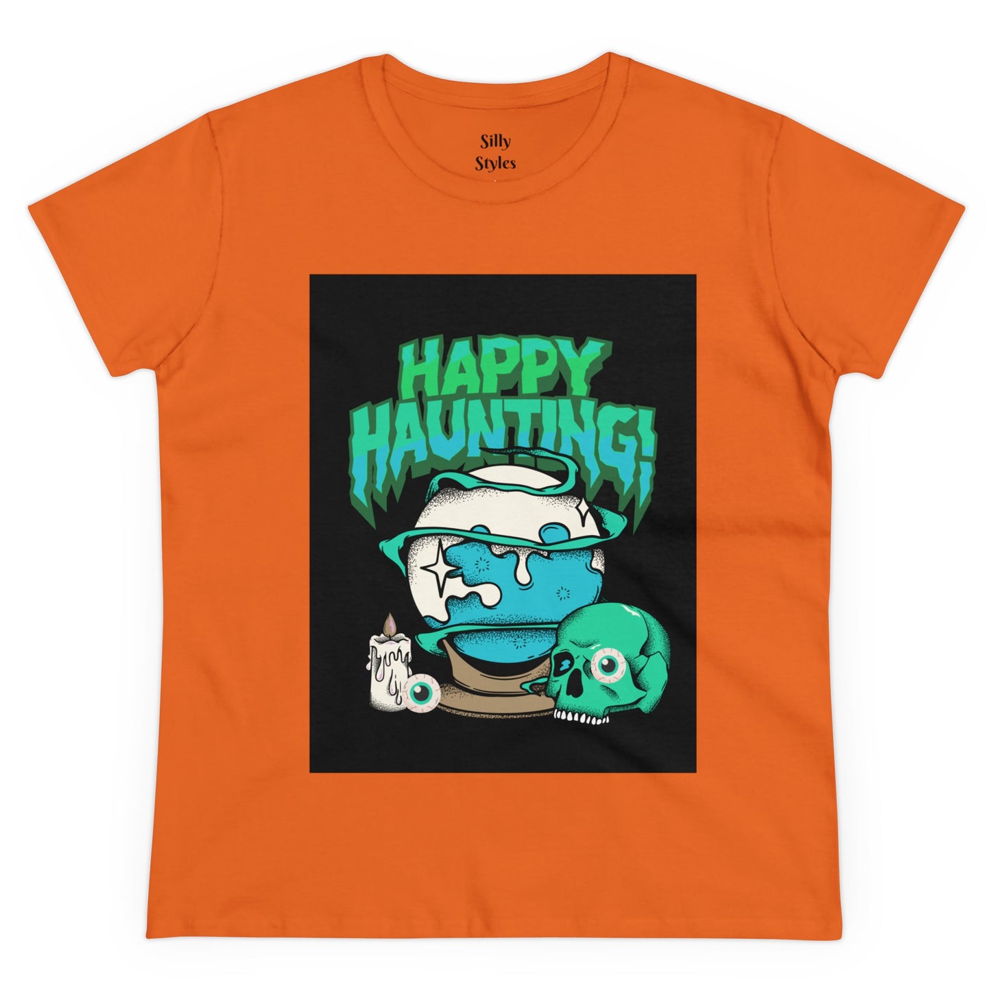 Women's Halloween Midweight Cotton Tee
