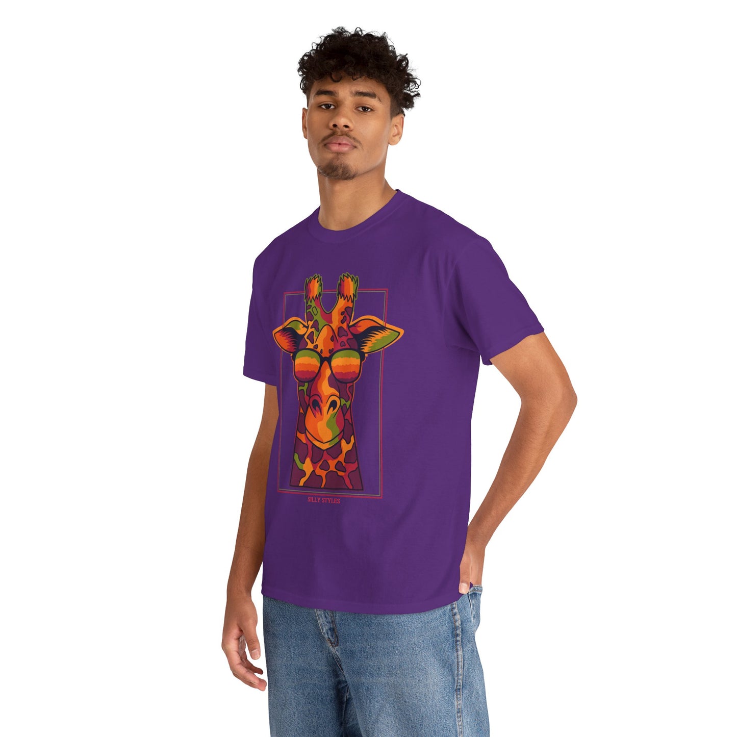 Giraffe - Heavy Cotton Tee (Express Delivery available)