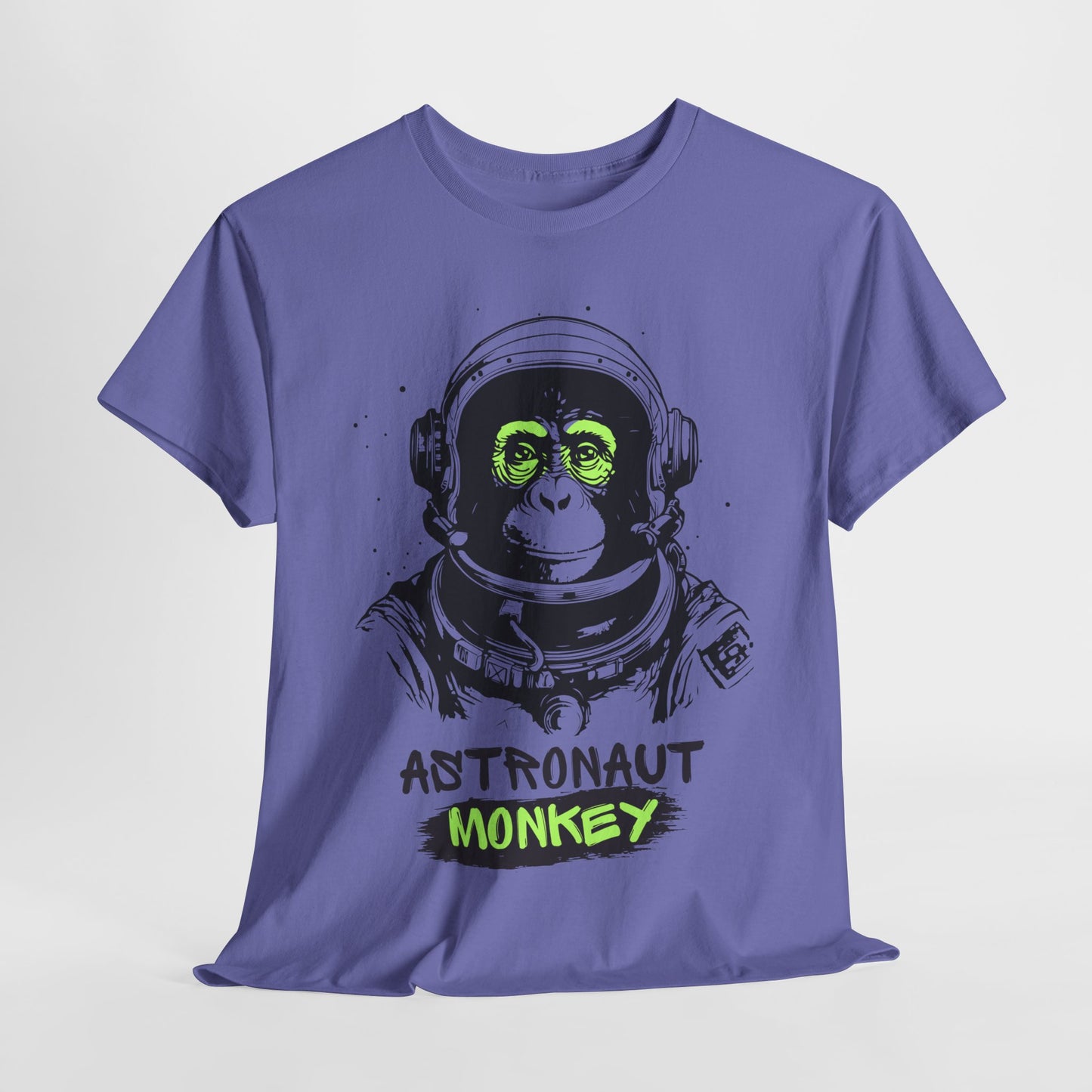 Astronaut Monkey - Unisex Heavy Cotton Tee