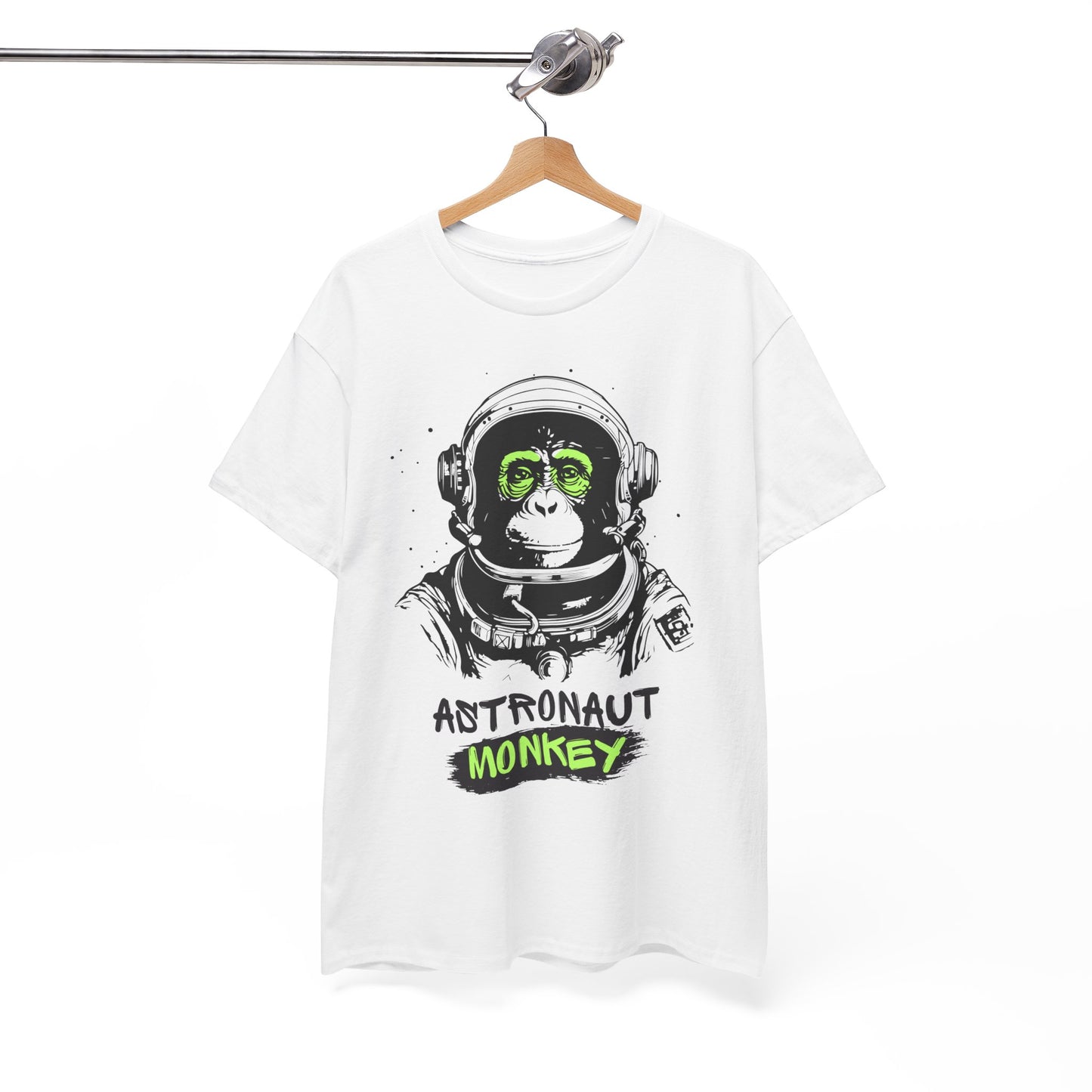 Astronaut Monkey - Unisex Heavy Cotton Tee