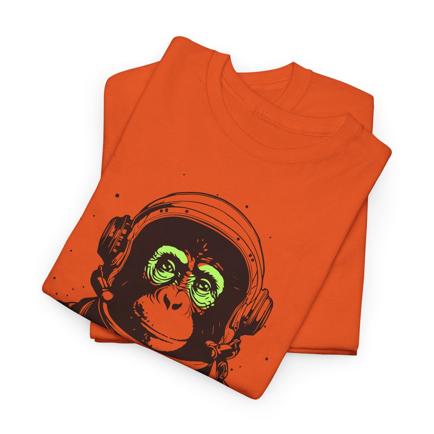 Astronaut Monkey - Unisex Heavy Cotton Tee