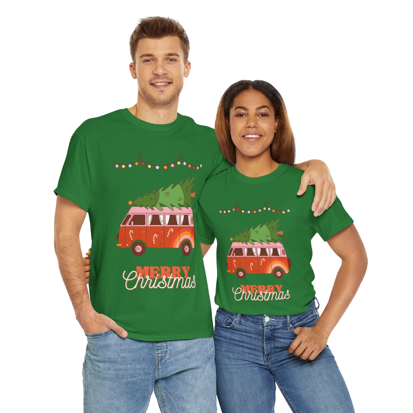 Merry Christmas - Heavy Cotton Tee (Express Delivery available)
