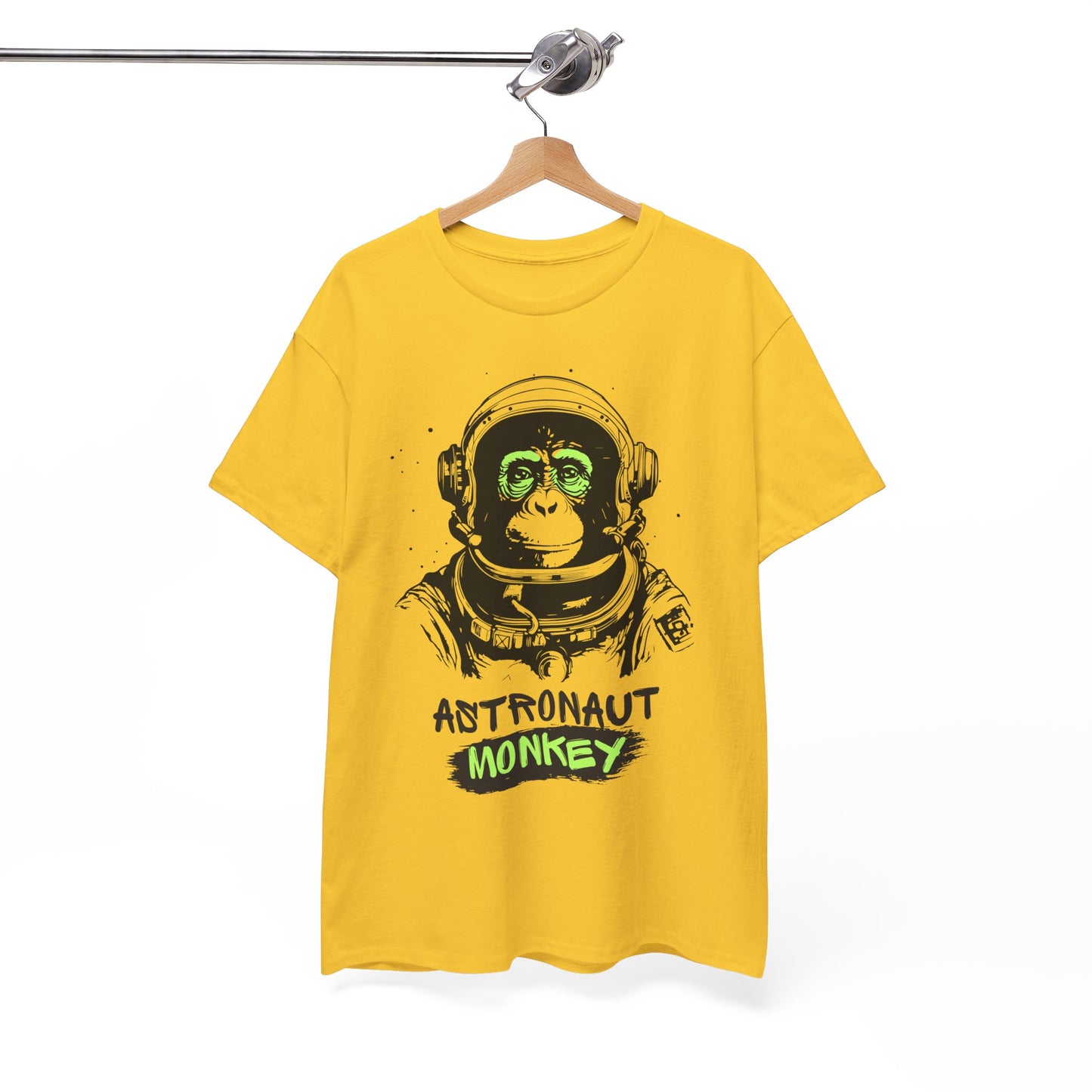 Astronaut Monkey - Unisex Heavy Cotton Tee