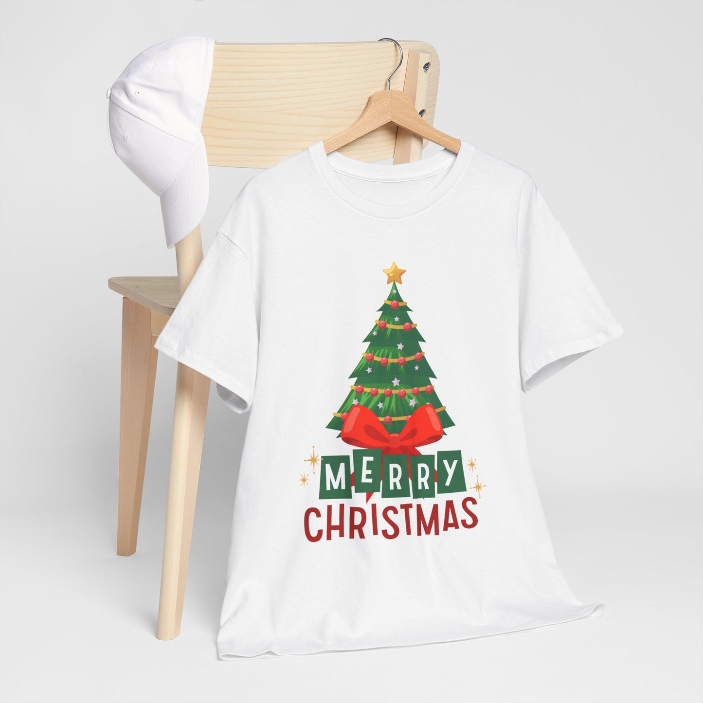 Merry Christmas - Heavy Cotton Tee (Express Delivery available)