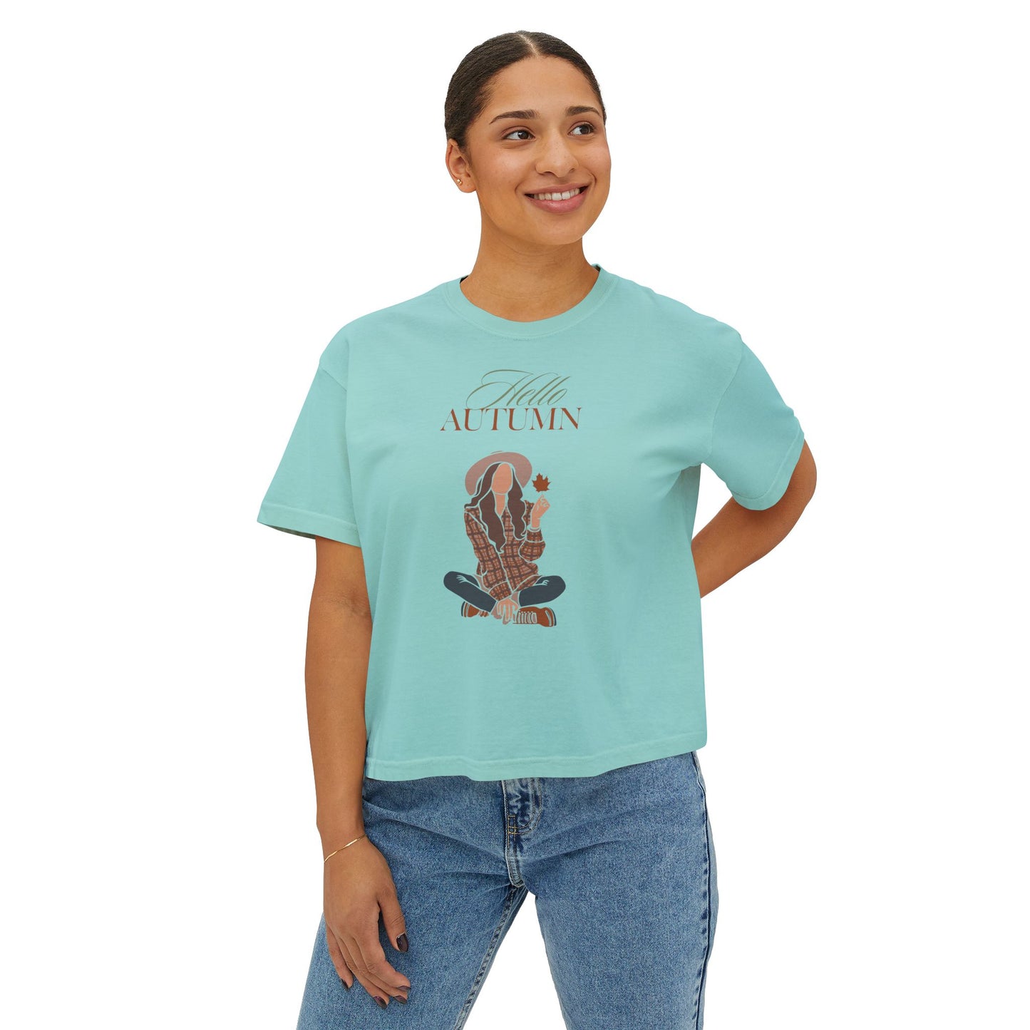 Hello Autumn- Boxy Tee