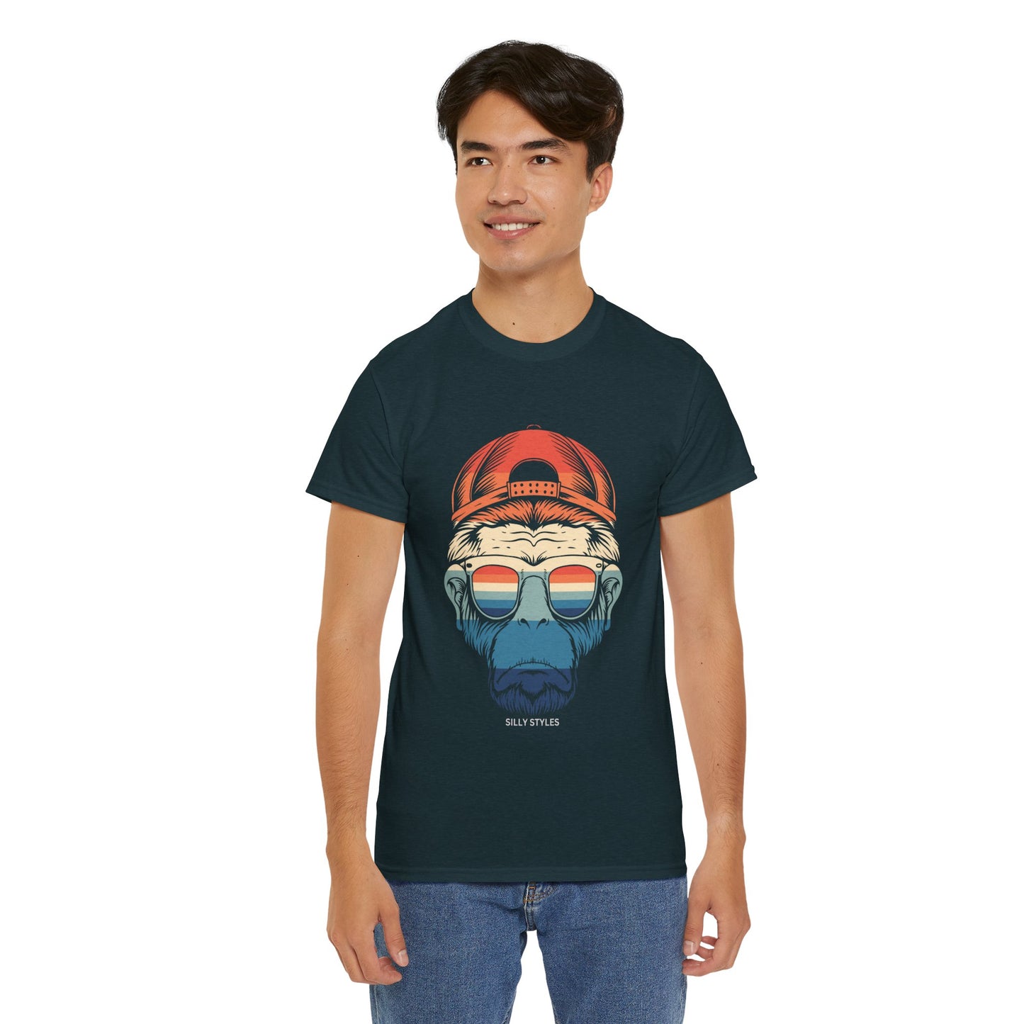 Monkey - Heavy Cotton Tee (Express Delivery available)