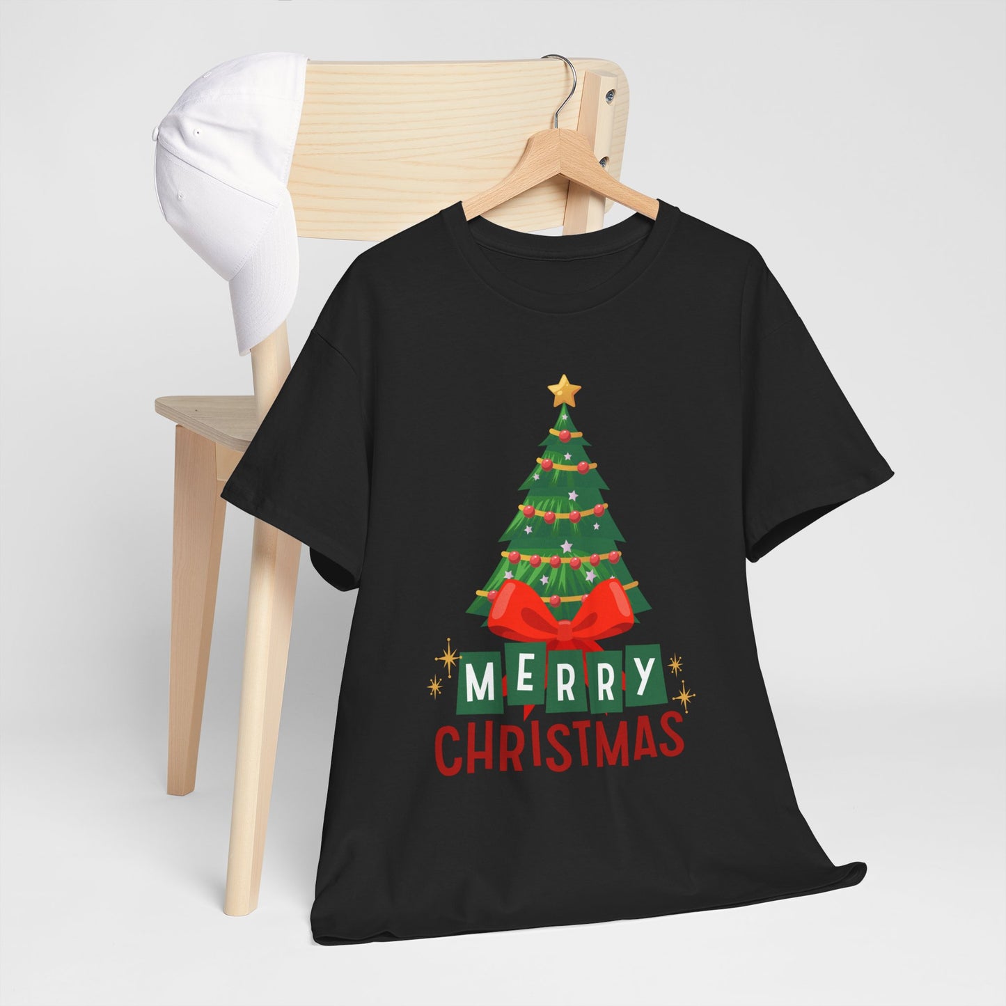 Merry Christmas - Heavy Cotton Tee (Express Delivery available)