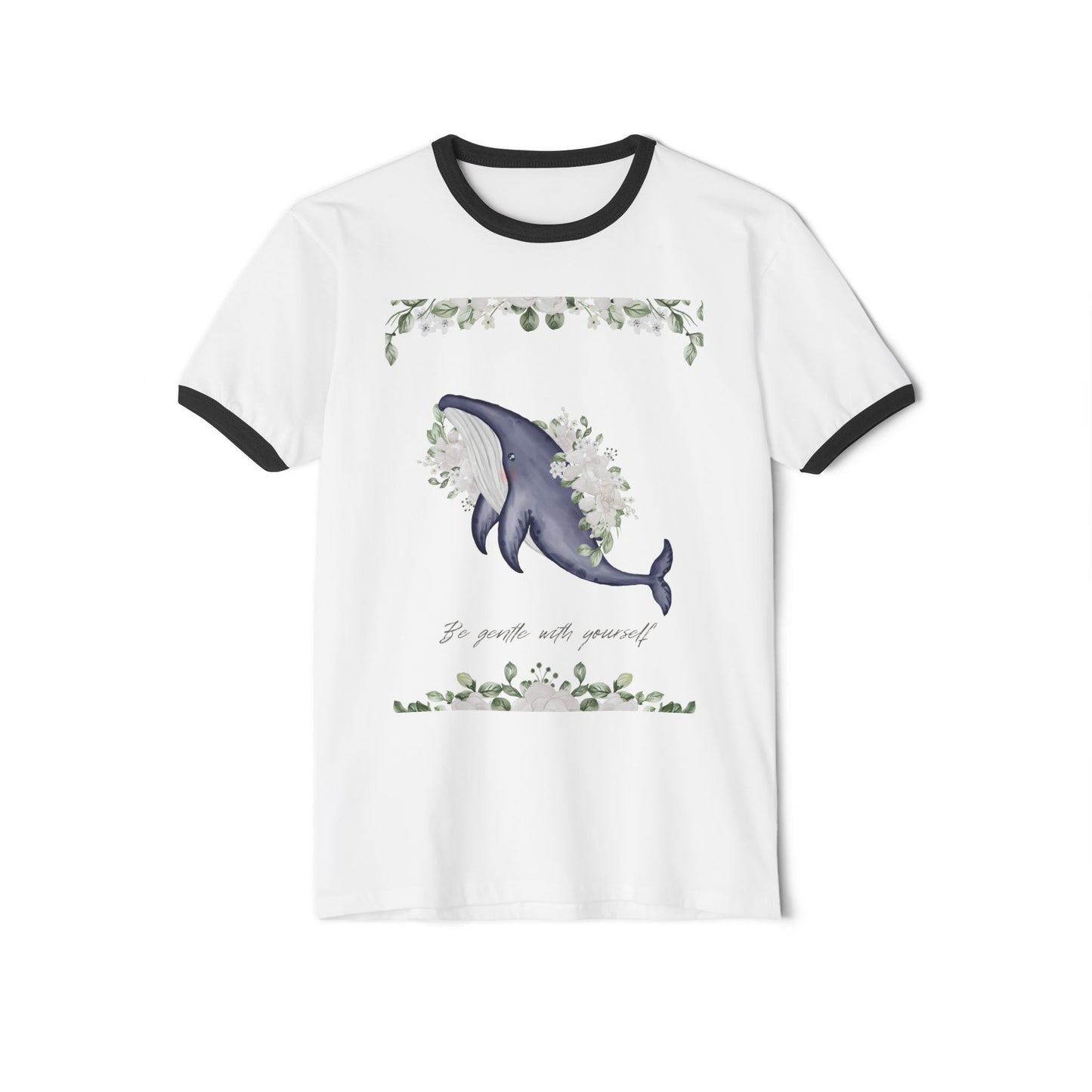 Whale Cotton Ringer T-Shirt