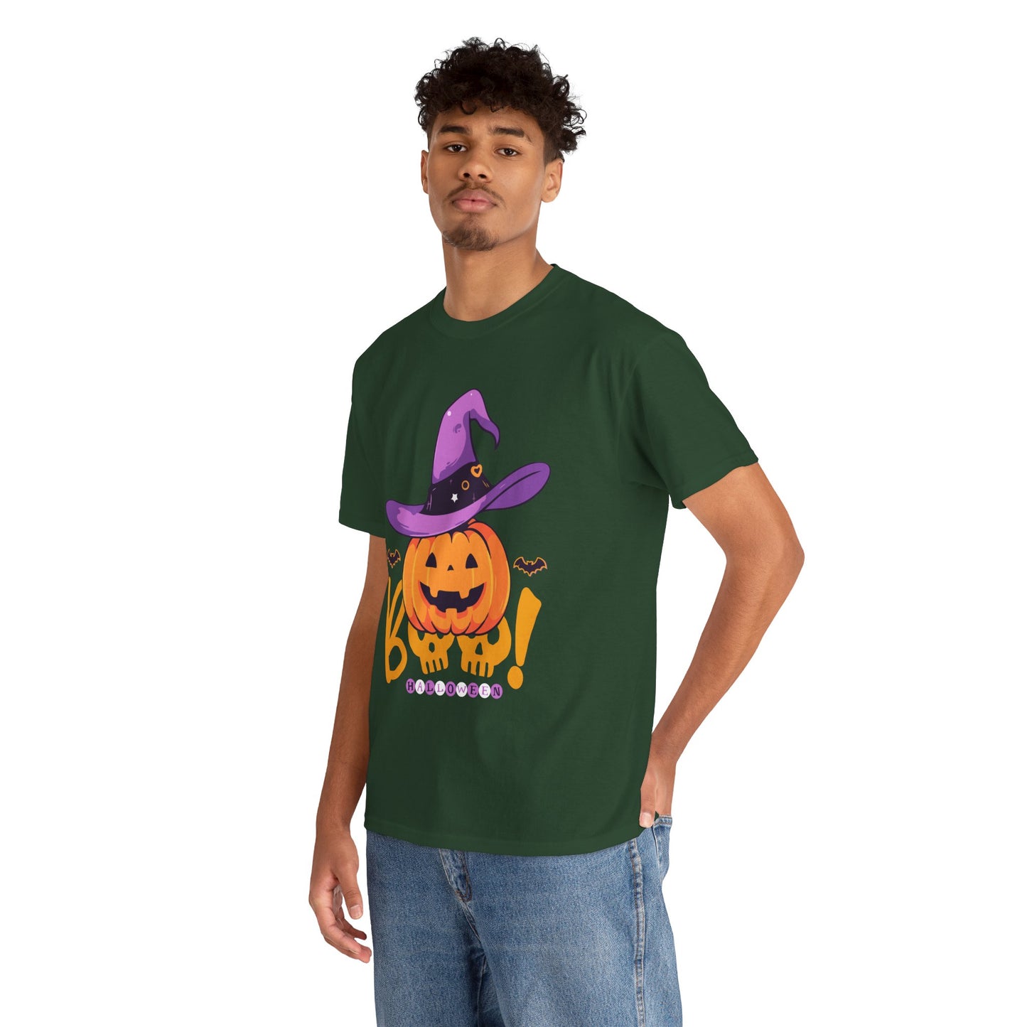 Halloween -Unisex Heavy Cotton Tee (Express Delivery available)