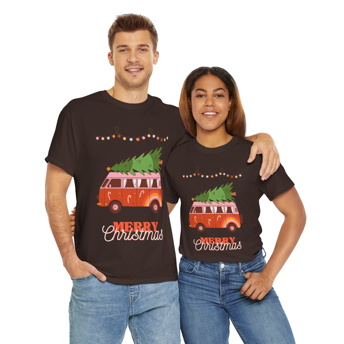 Merry Christmas - Heavy Cotton Tee (Express Delivery available)