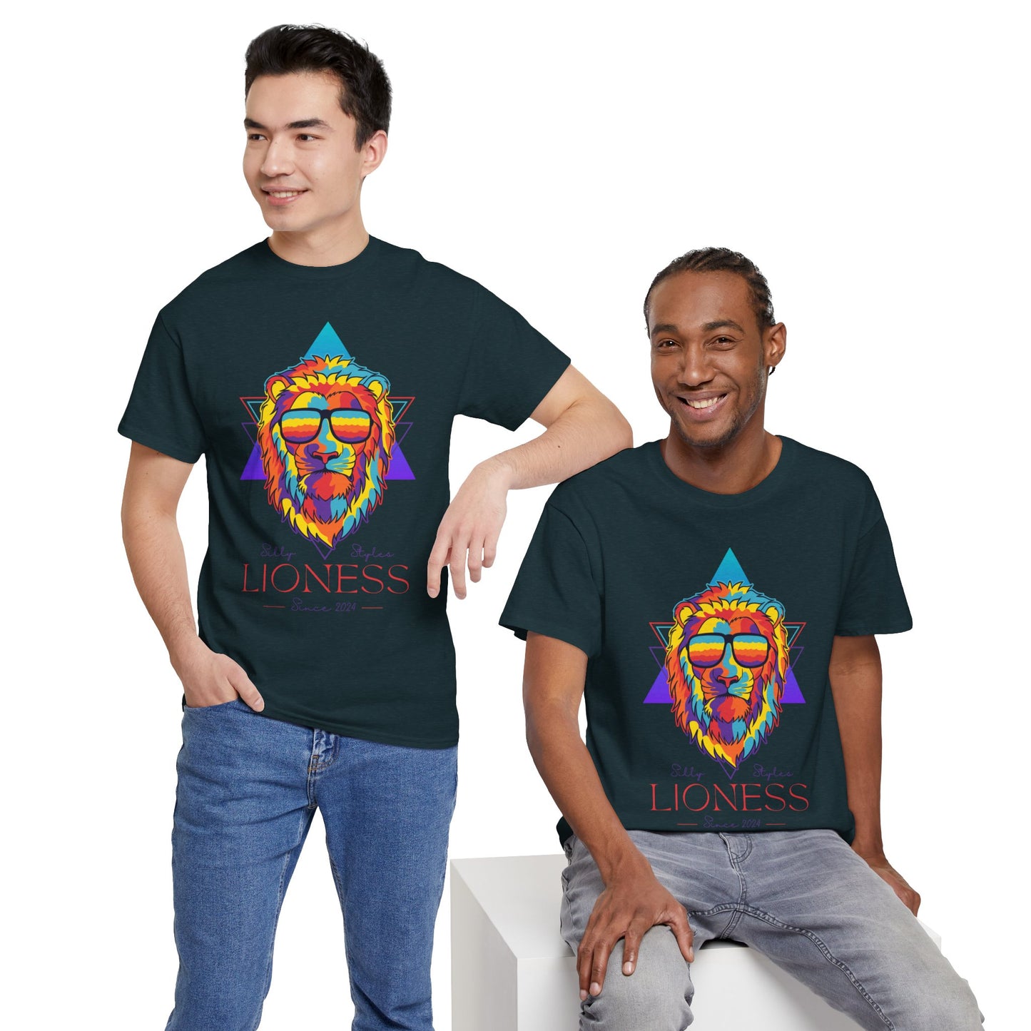 Silly Styles Premium Lion - Heavy Cotton Tee (Express Delivery available)