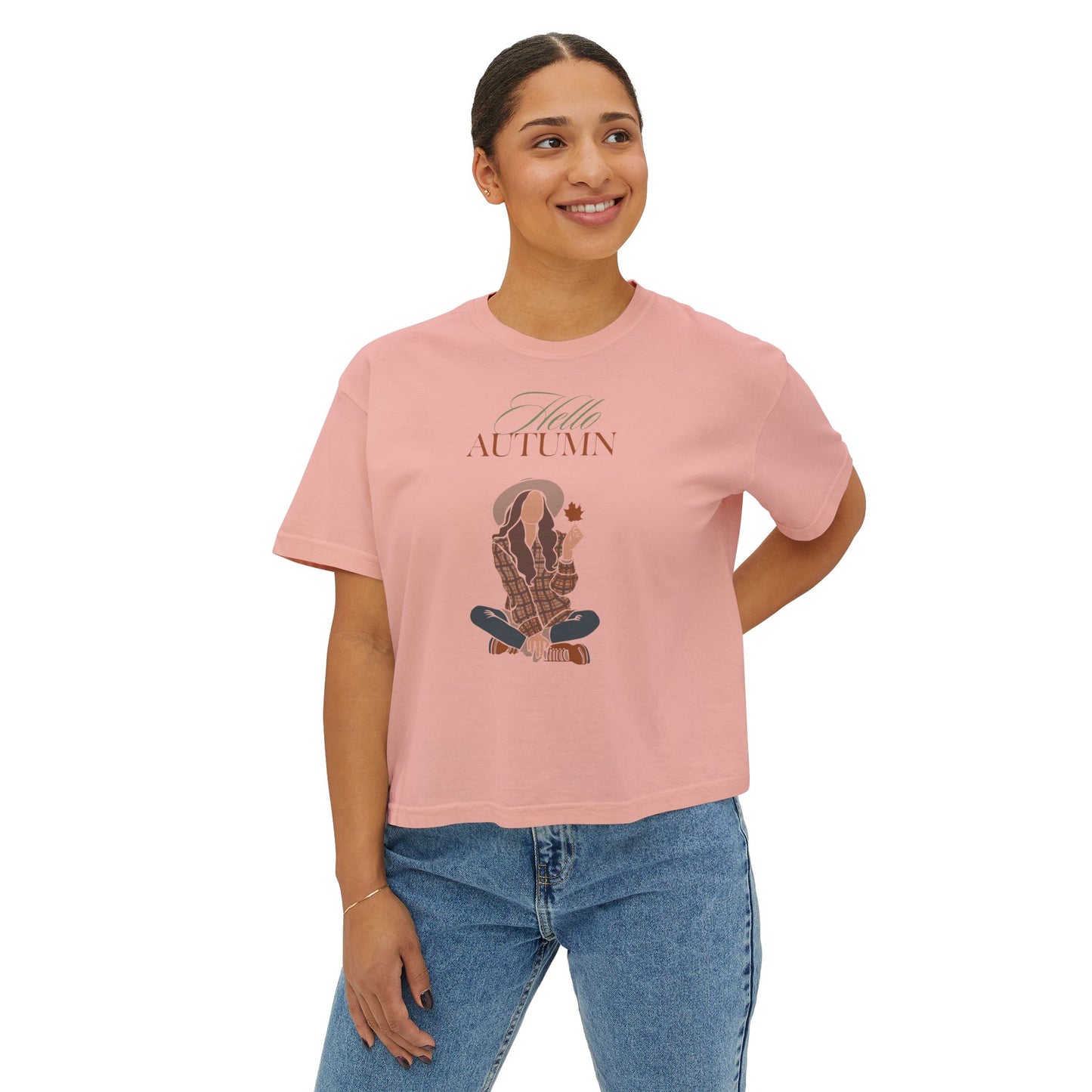 Hello Autumn- Boxy Tee