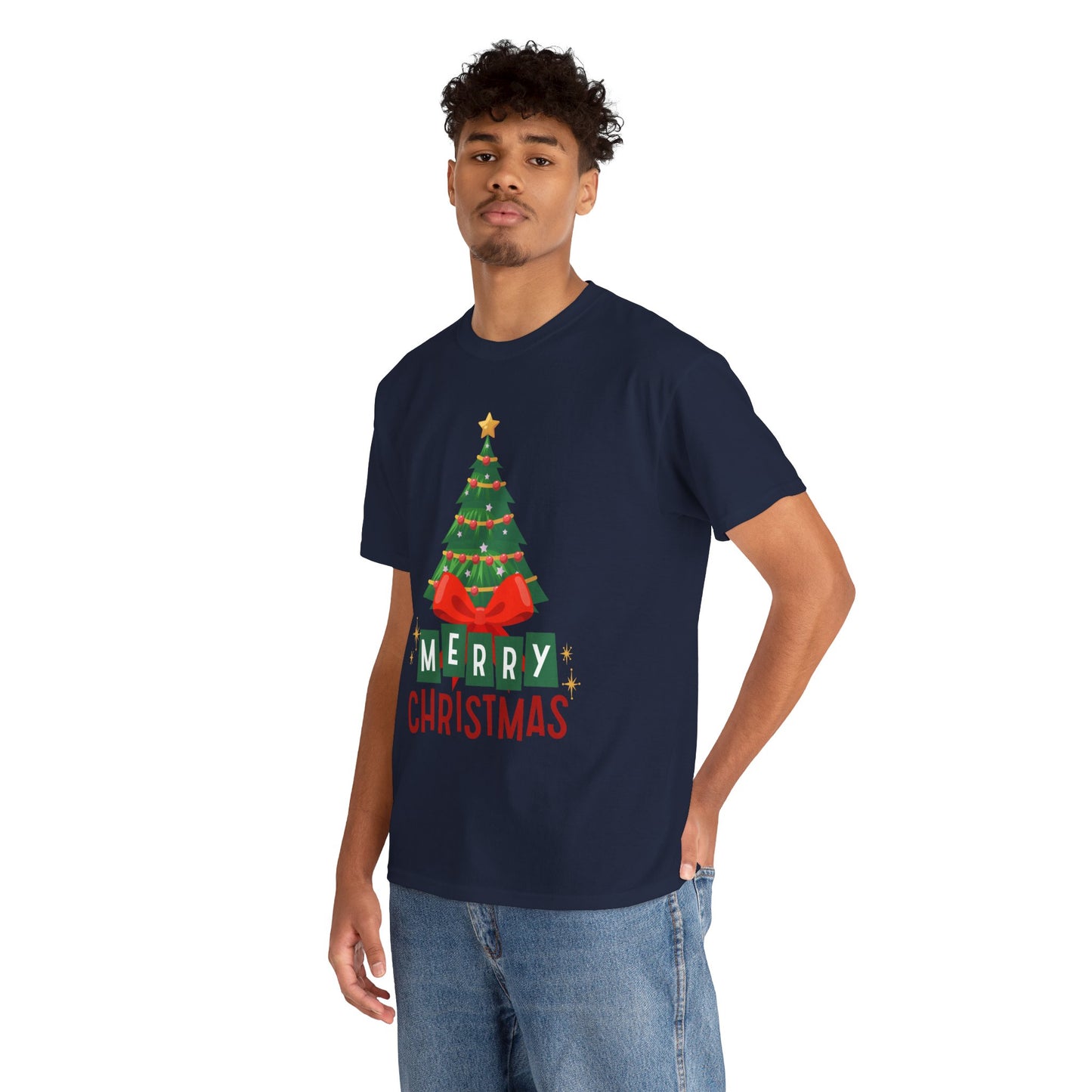 Merry Christmas - Heavy Cotton Tee (Express Delivery available)