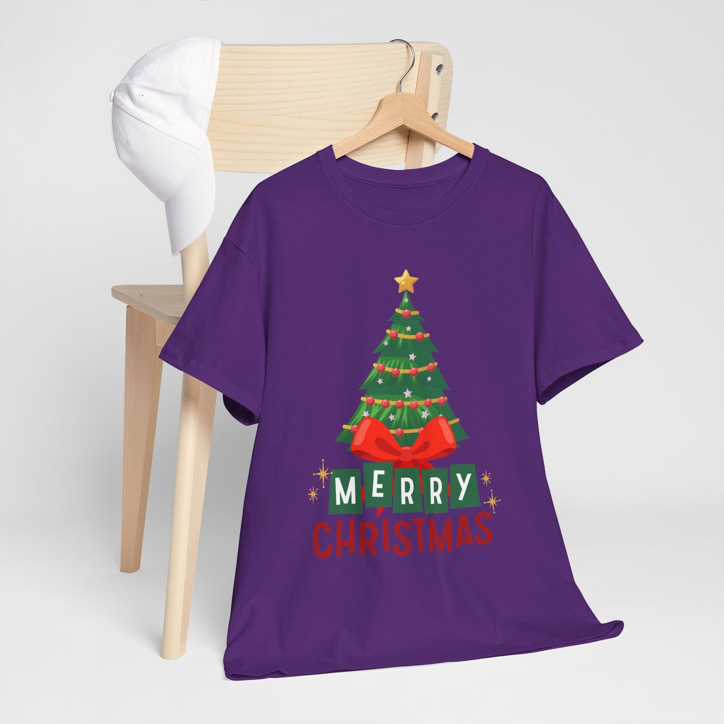 Merry Christmas - Heavy Cotton Tee (Express Delivery available)