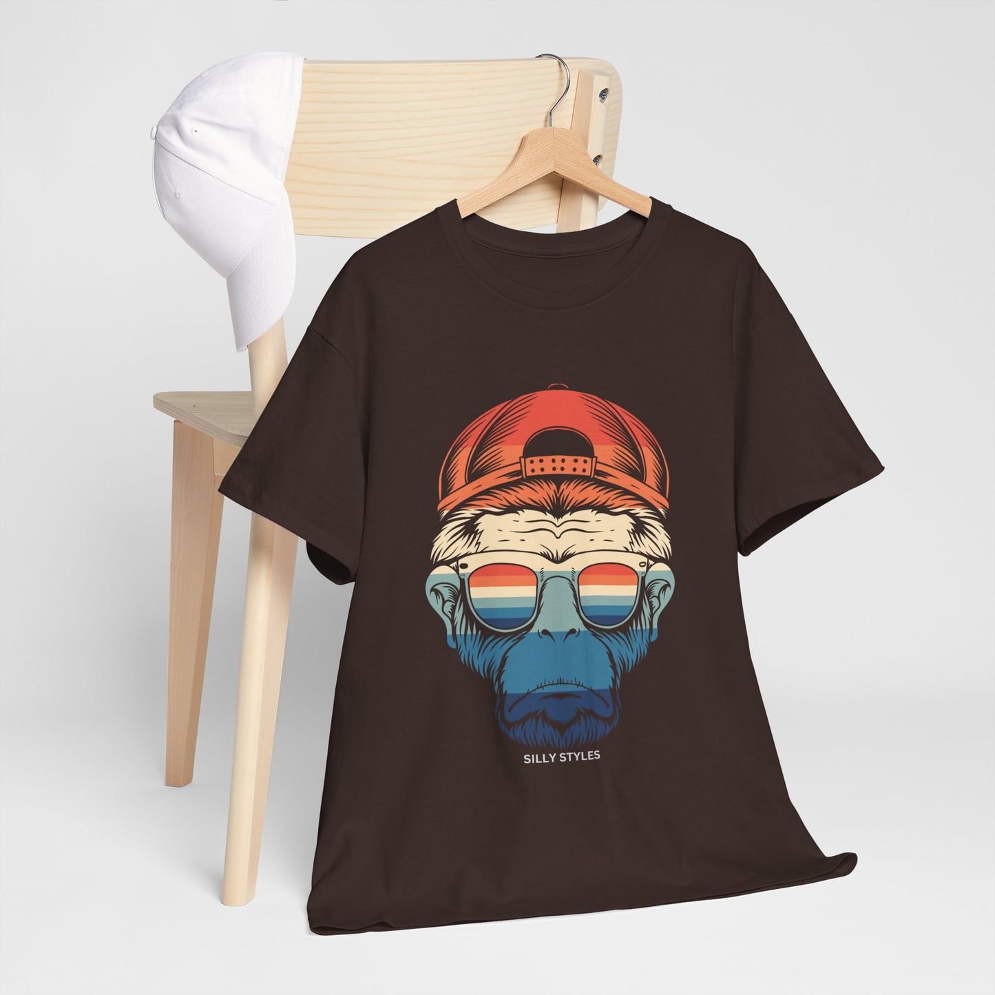 Monkey - Heavy Cotton Tee (Express Delivery available)