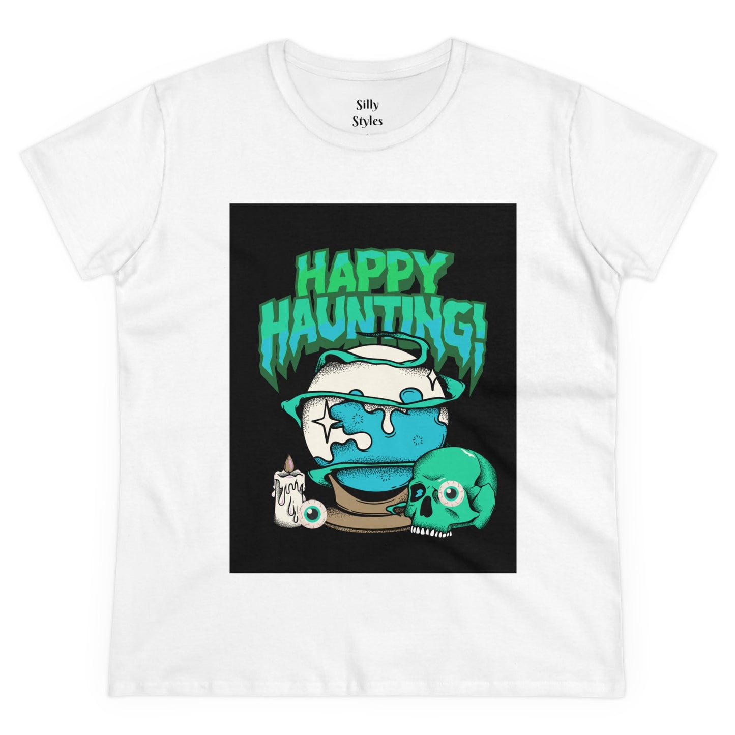 Women's Halloween Midweight Cotton Tee