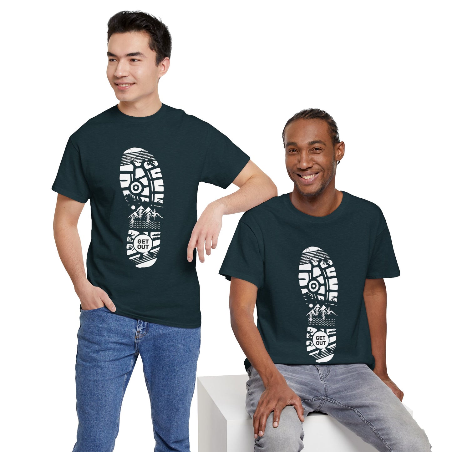 Shoe themed - Heavy Cotton Tee (Express Delivery available)