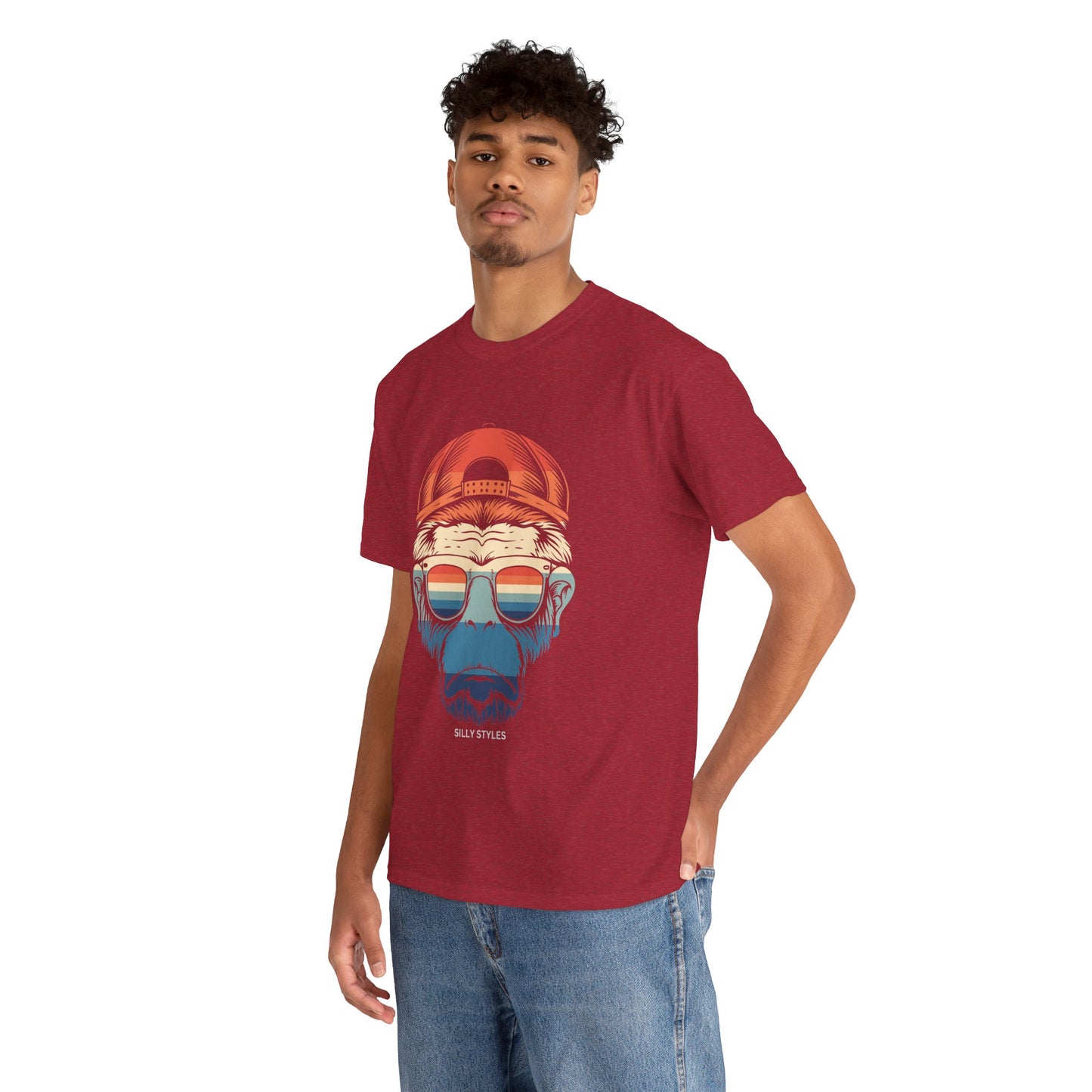 Monkey - Heavy Cotton Tee (Express Delivery available)