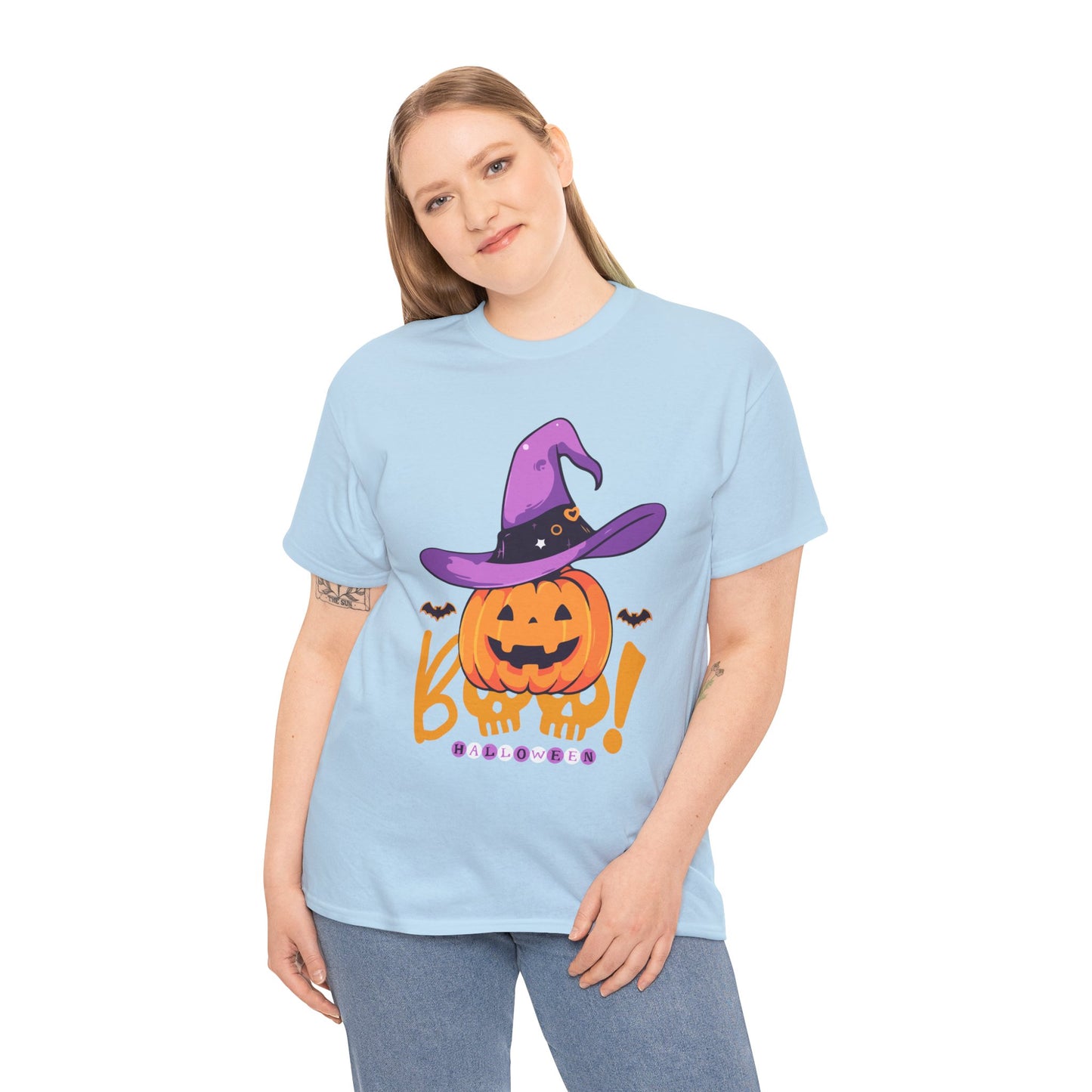 Halloween -Unisex Heavy Cotton Tee (Express Delivery available)