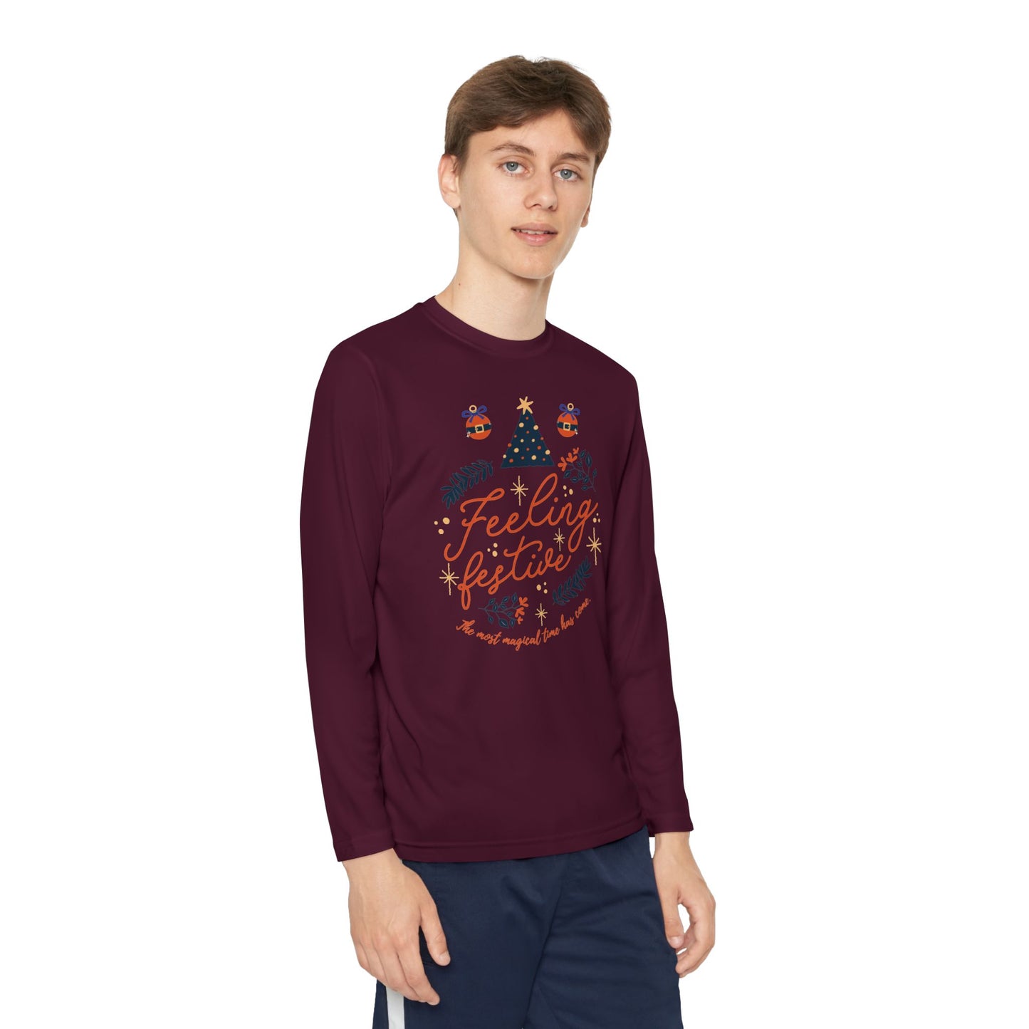 Christmas - Youth Long Sleeve Competitor Tee