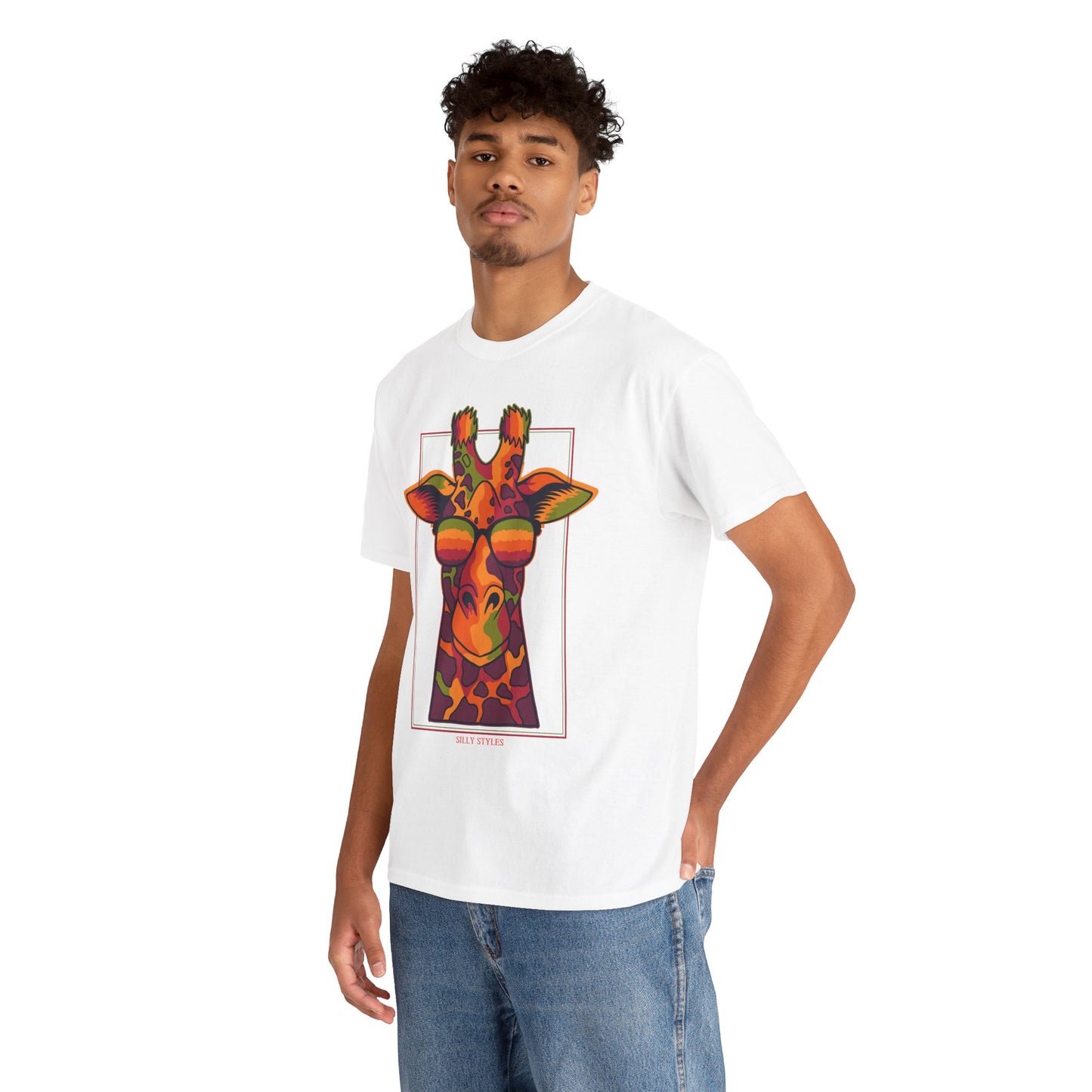 Giraffe - Heavy Cotton Tee (Express Delivery available)
