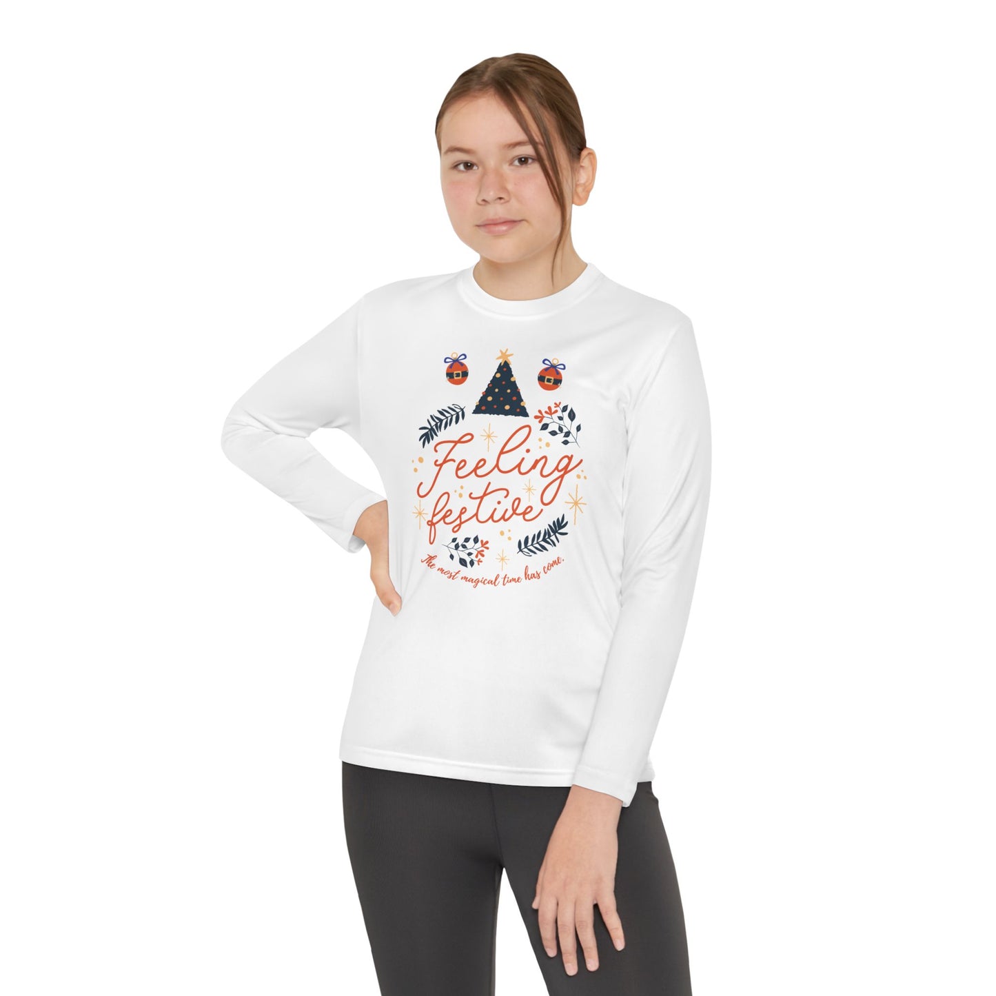 Christmas - Youth Long Sleeve Competitor Tee