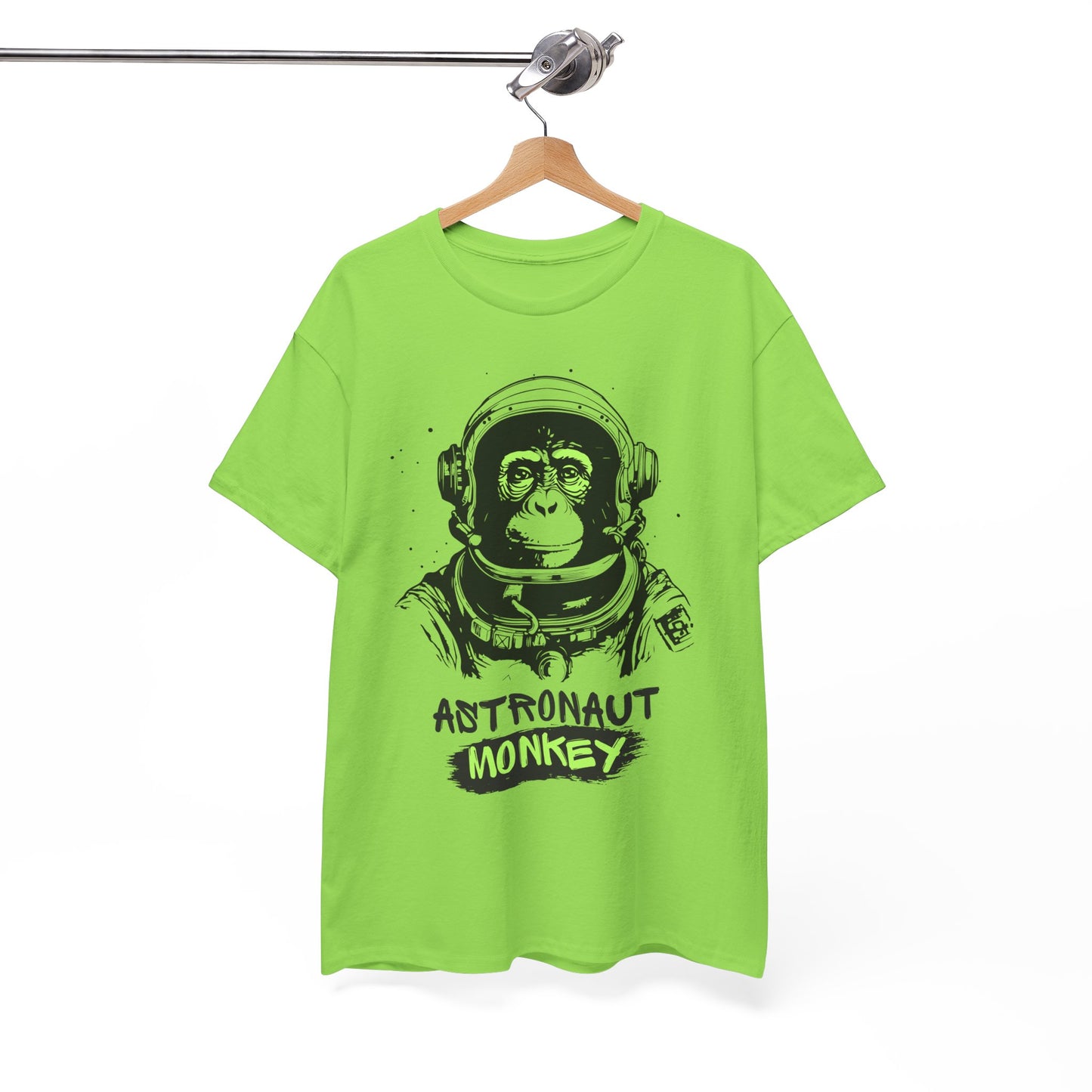 Astronaut Monkey - Unisex Heavy Cotton Tee