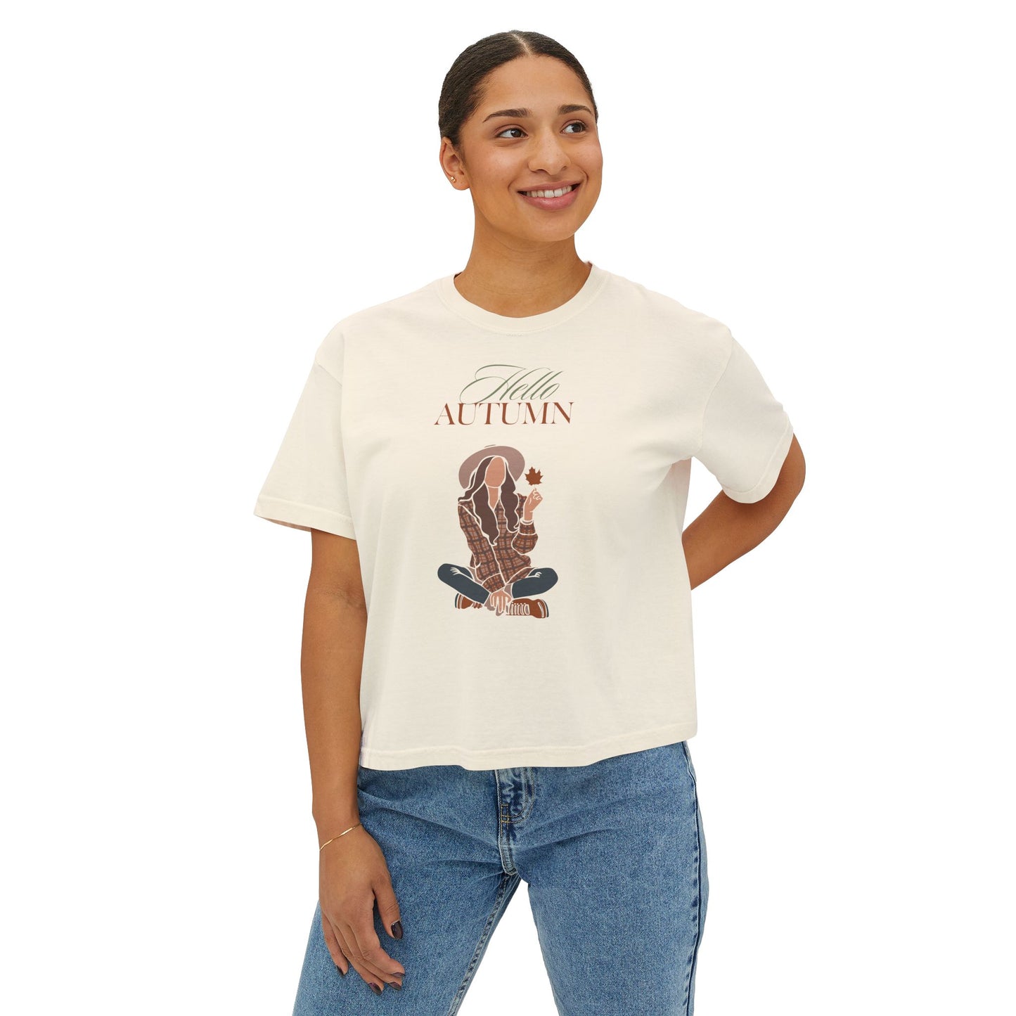 Hello Autumn- Boxy Tee