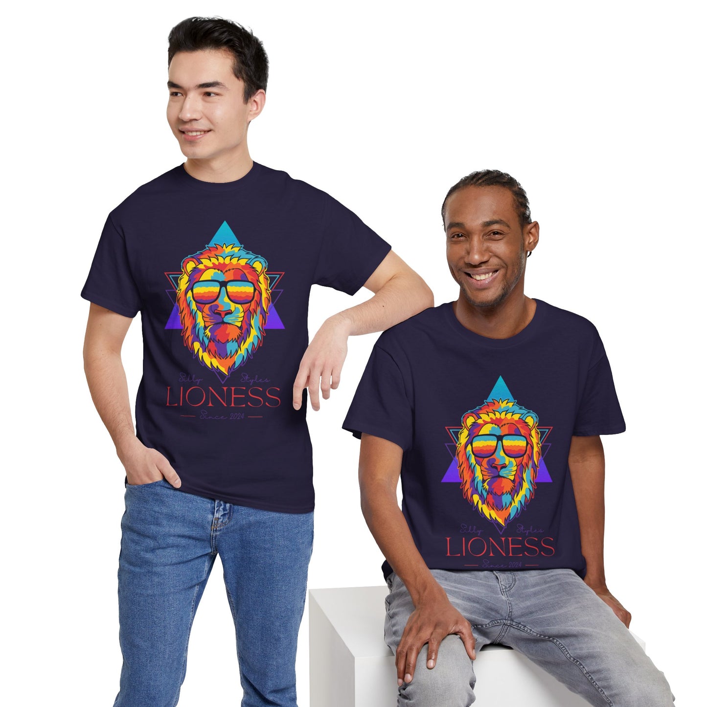 Silly Styles Premium Lion - Heavy Cotton Tee (Express Delivery available)