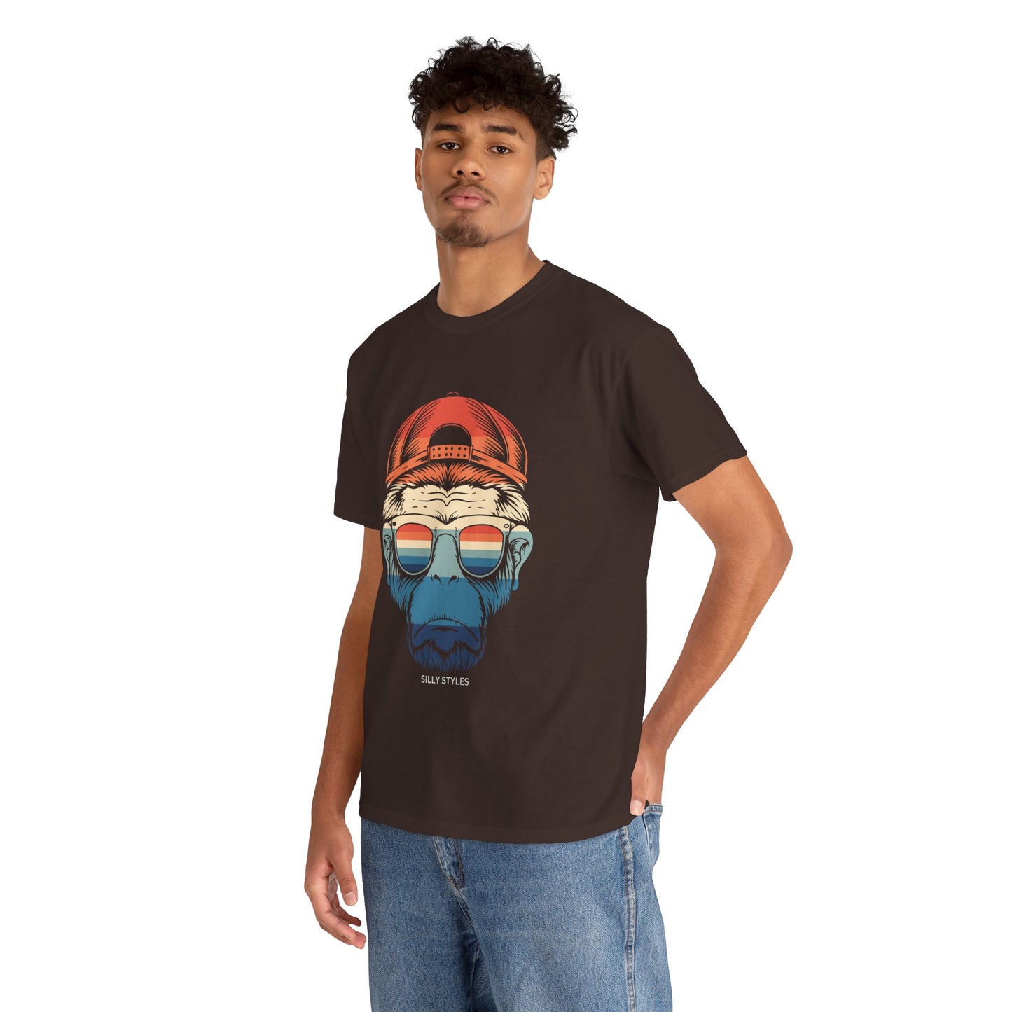 Monkey - Heavy Cotton Tee (Express Delivery available)