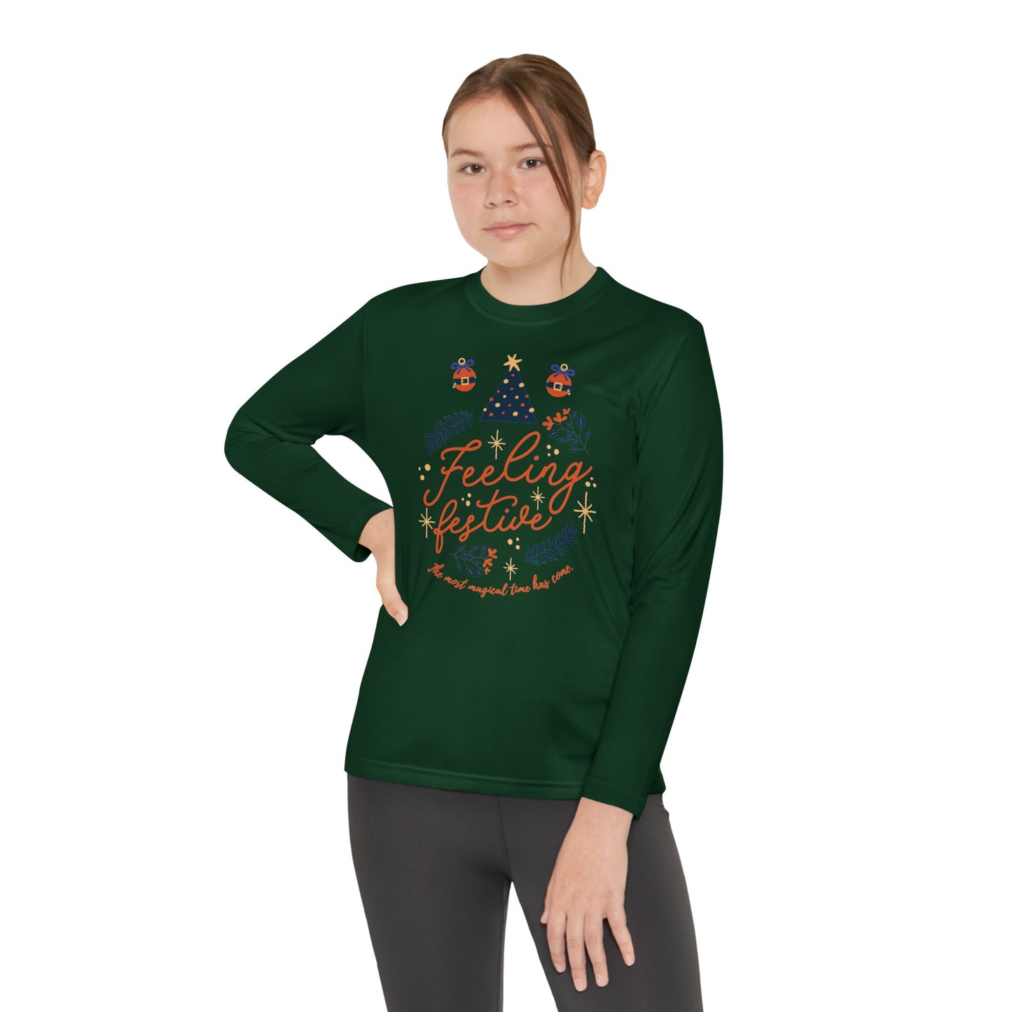 Christmas - Youth Long Sleeve Competitor Tee