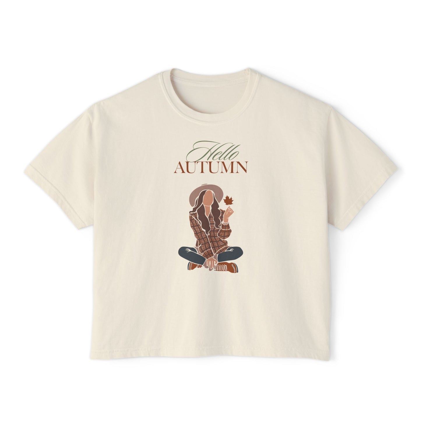 Hello Autumn- Boxy Tee