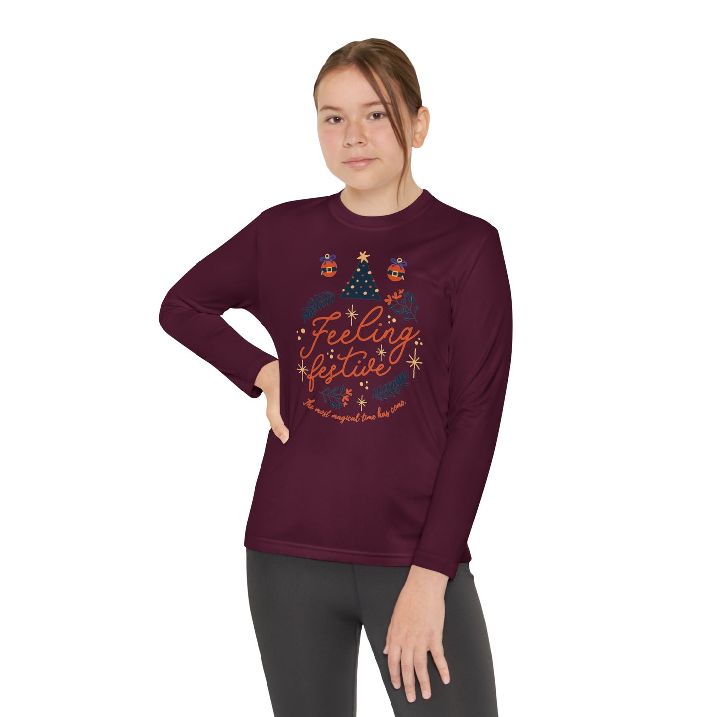 Christmas - Youth Long Sleeve Competitor Tee