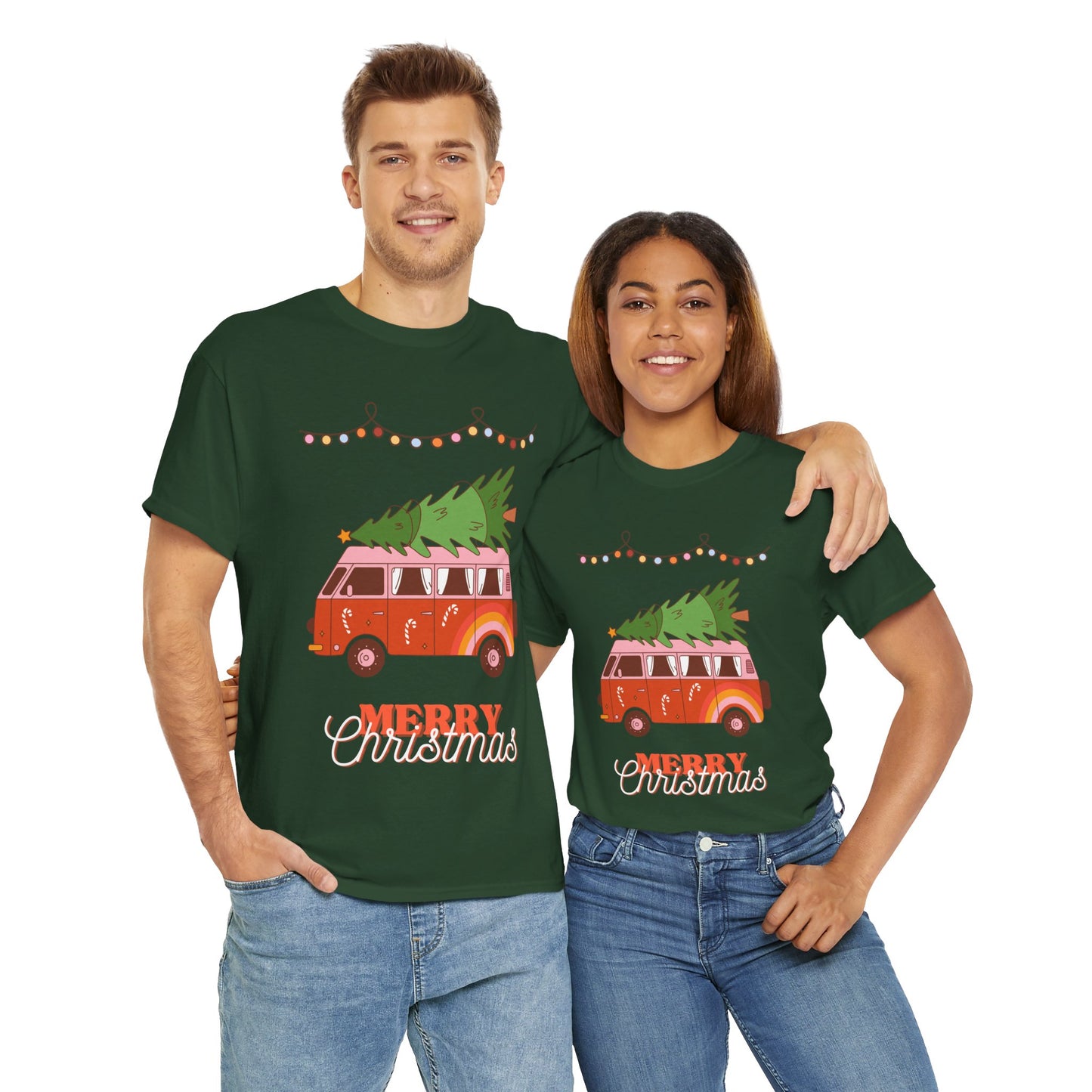 Merry Christmas - Heavy Cotton Tee (Express Delivery available)