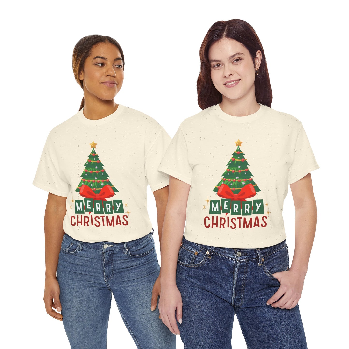 Merry Christmas - Heavy Cotton Tee (Express Delivery available)