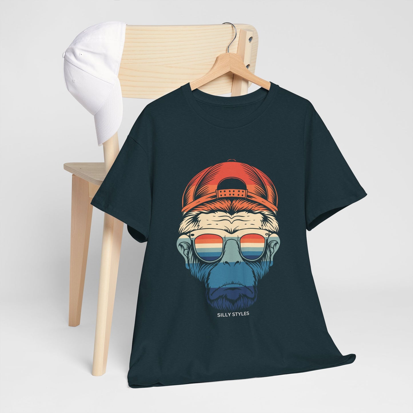 Monkey - Heavy Cotton Tee (Express Delivery available)