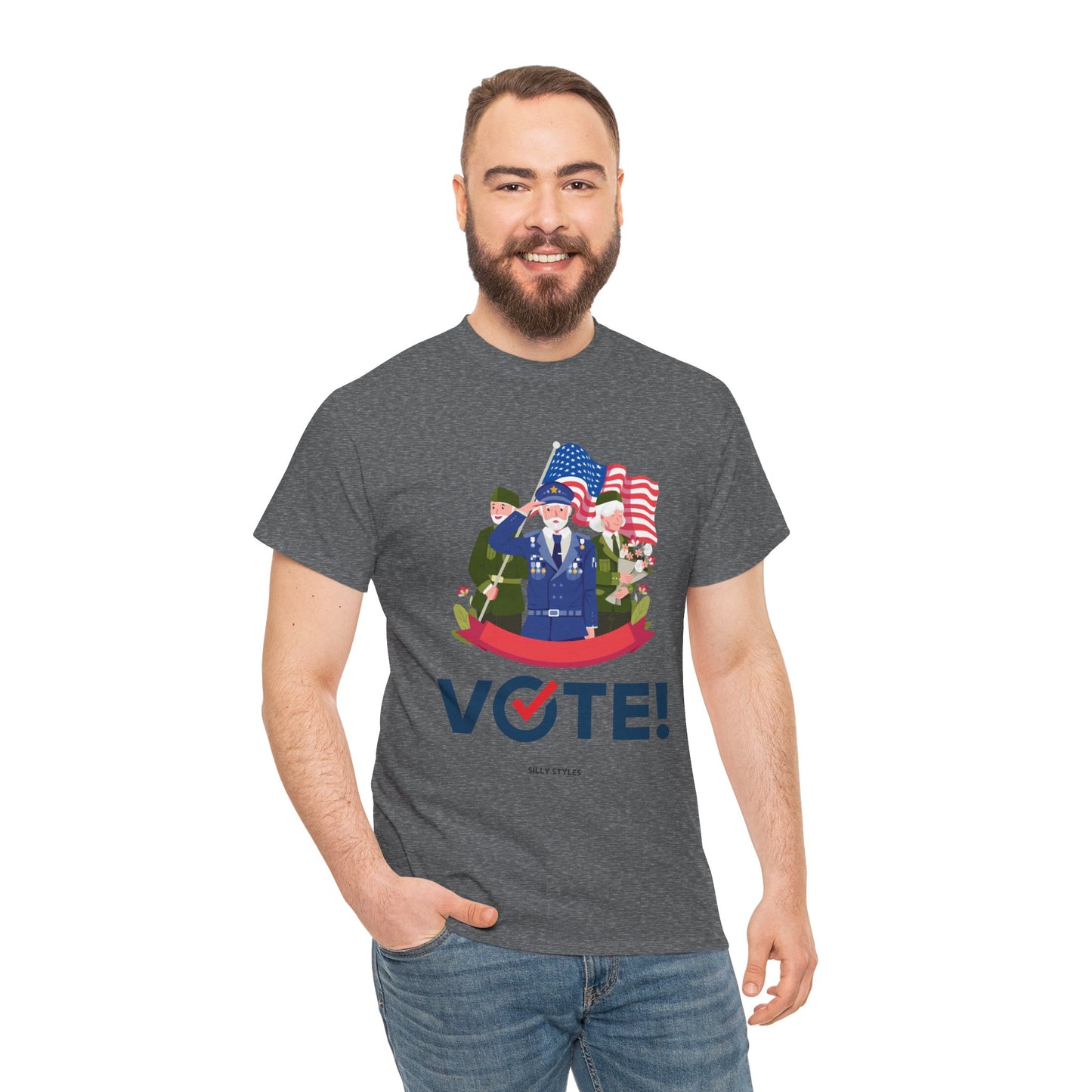 Vote - Unisex Heavy Cotton Tee