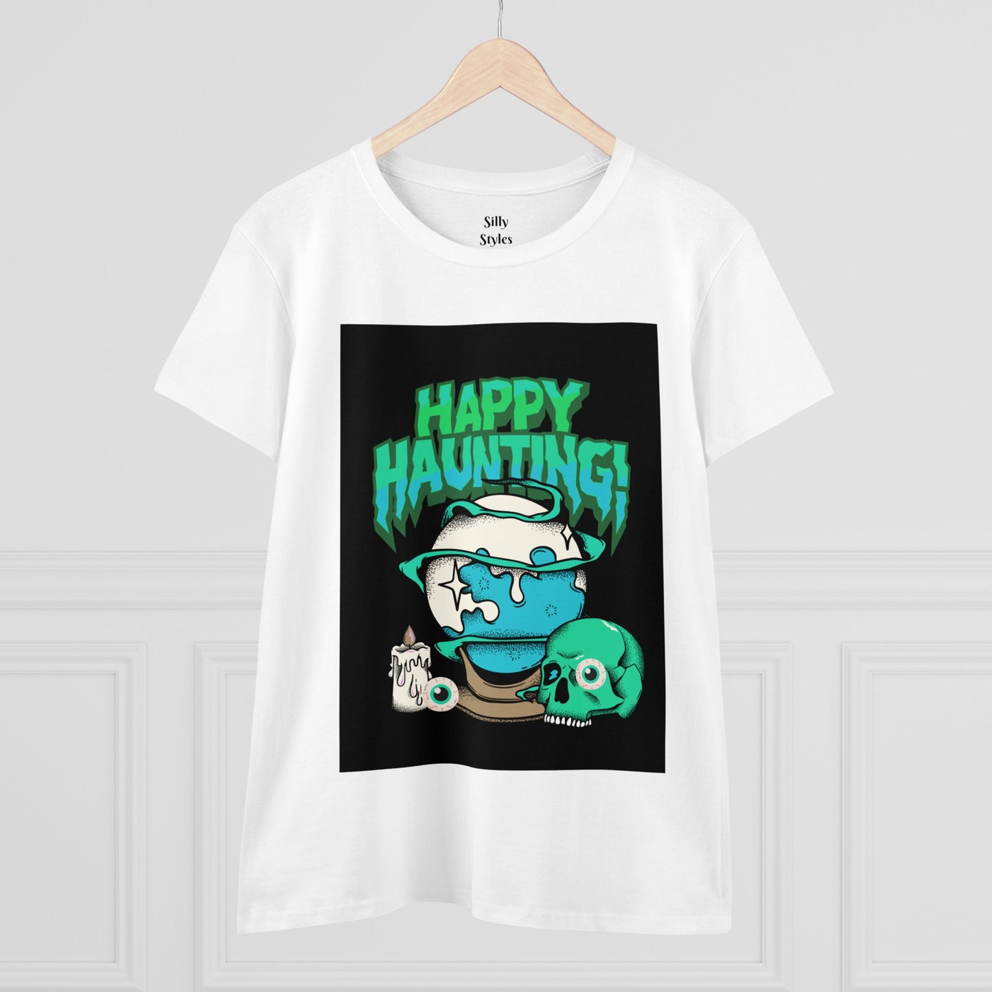 Women's Halloween Midweight Cotton Tee